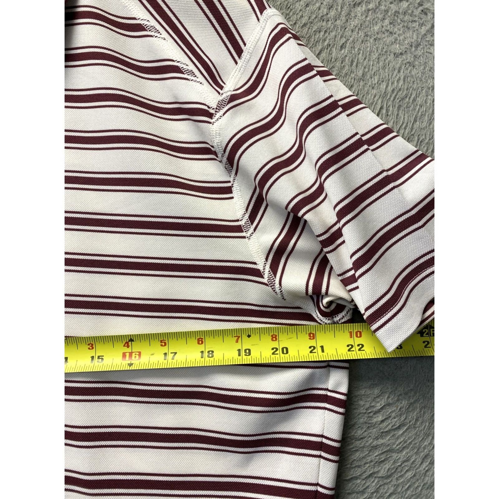 Bonobos Bonobos Polo Shirt Men L Golf Slim Maroon Striped Performance /0802 Size US L / EU 52-54 / 3 - 6 Thumbnail