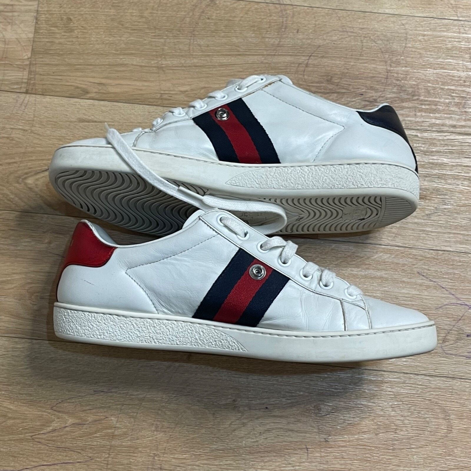 Gucci Gucci Ace Sneakers Low-Top Trainers shoes leather womens Size US 8.5 / IT 38.5 - 4 Thumbnail