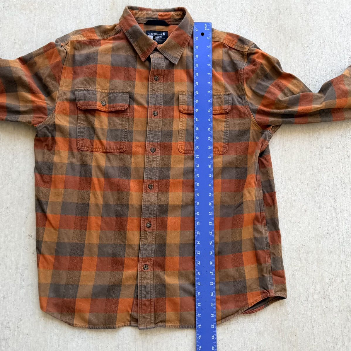 Carhartt Carhartt Loose Fit Men’s X-Large Flannel Button Up Plaid Size US XL / EU 56 / 4 - 5 Thumbnail