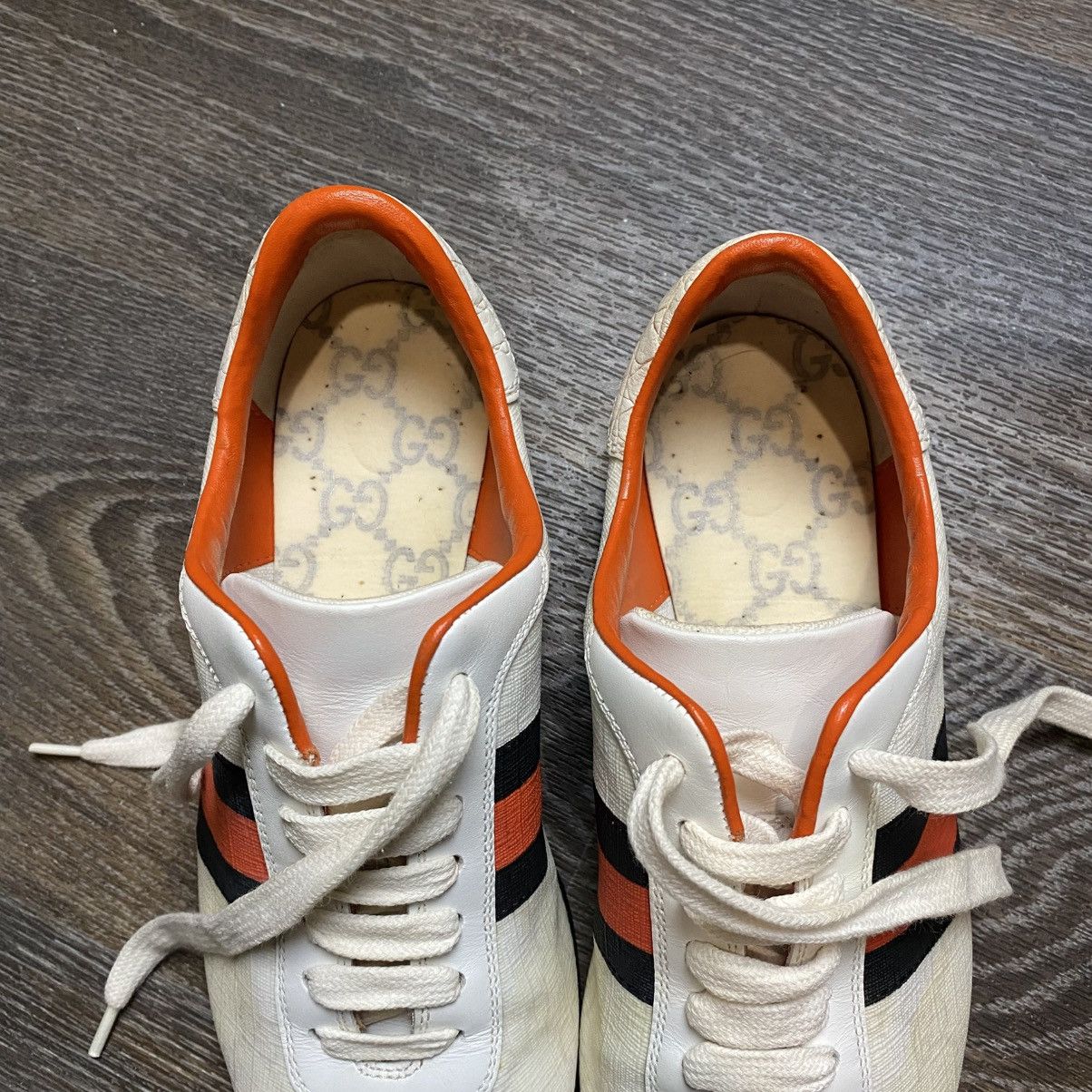 Gucci GUCCI Sneakers Leather GG Monogram Canvas Guccisima Size US 7.5 / IT 37.5 - 5 Thumbnail