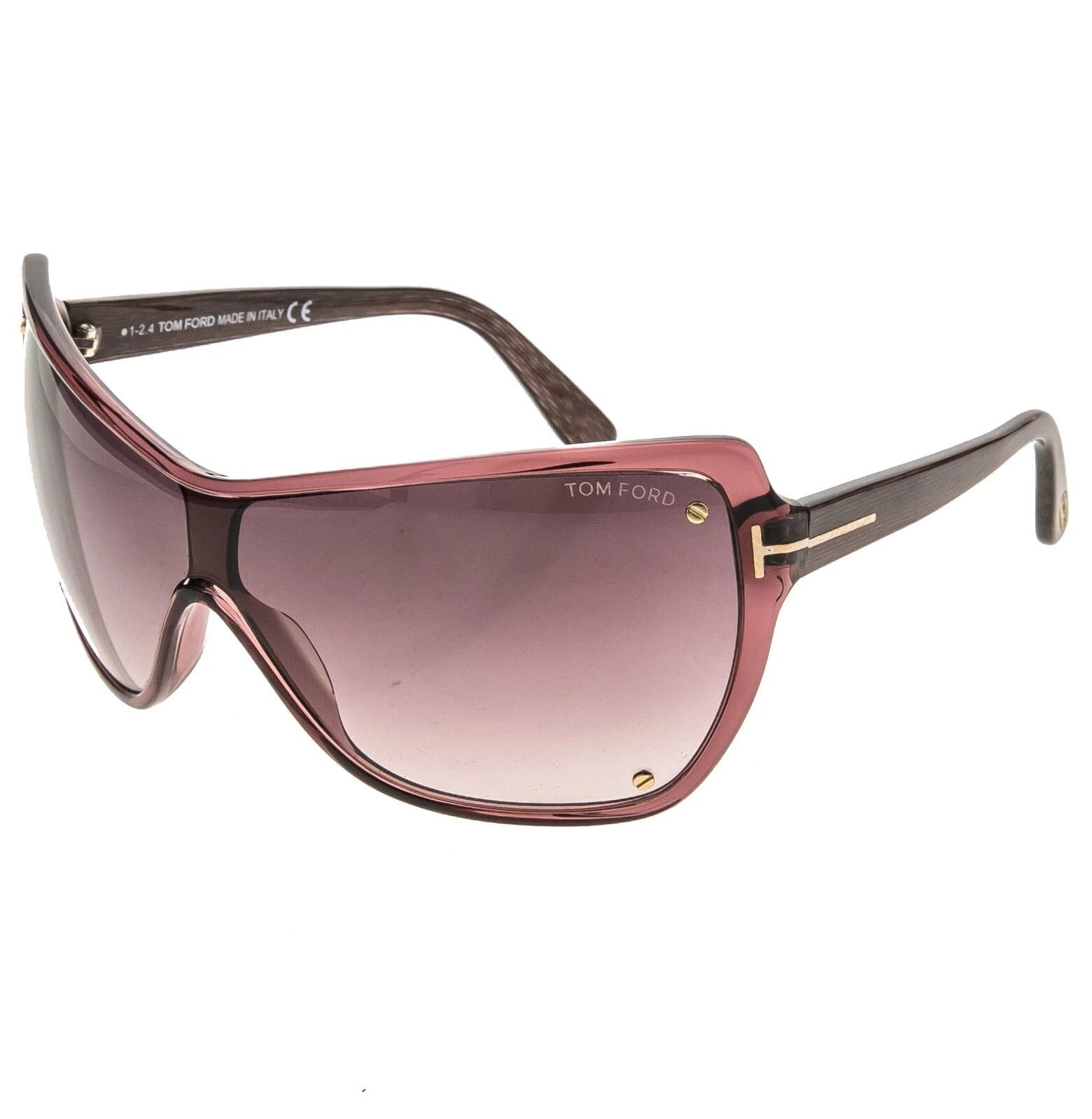 Tom Ford TOM FORD TF363 EKATERINA 71Z Red Wine Screw Visor Mask 363 Size ONE SIZE - 7 Thumbnail