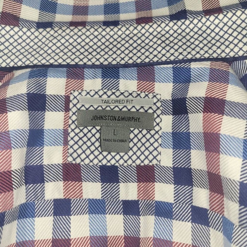 Johnston & Murphy Johnston & Murphy Tailored Fit Woven Long Sleeve Shirt. Size US L / EU 52-54 / 3 - 12 Thumbnail