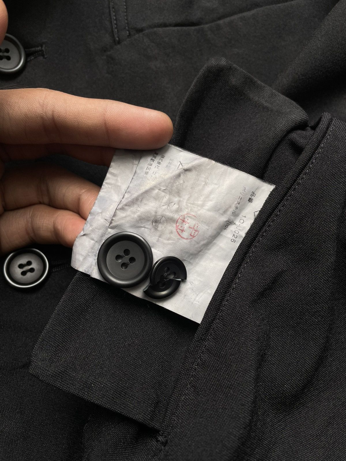 Comme des Garcons Vintage 90's Comme Des Garcons Black Blazzer Size US M / EU 48-50 / 2 - 13 Thumbnail