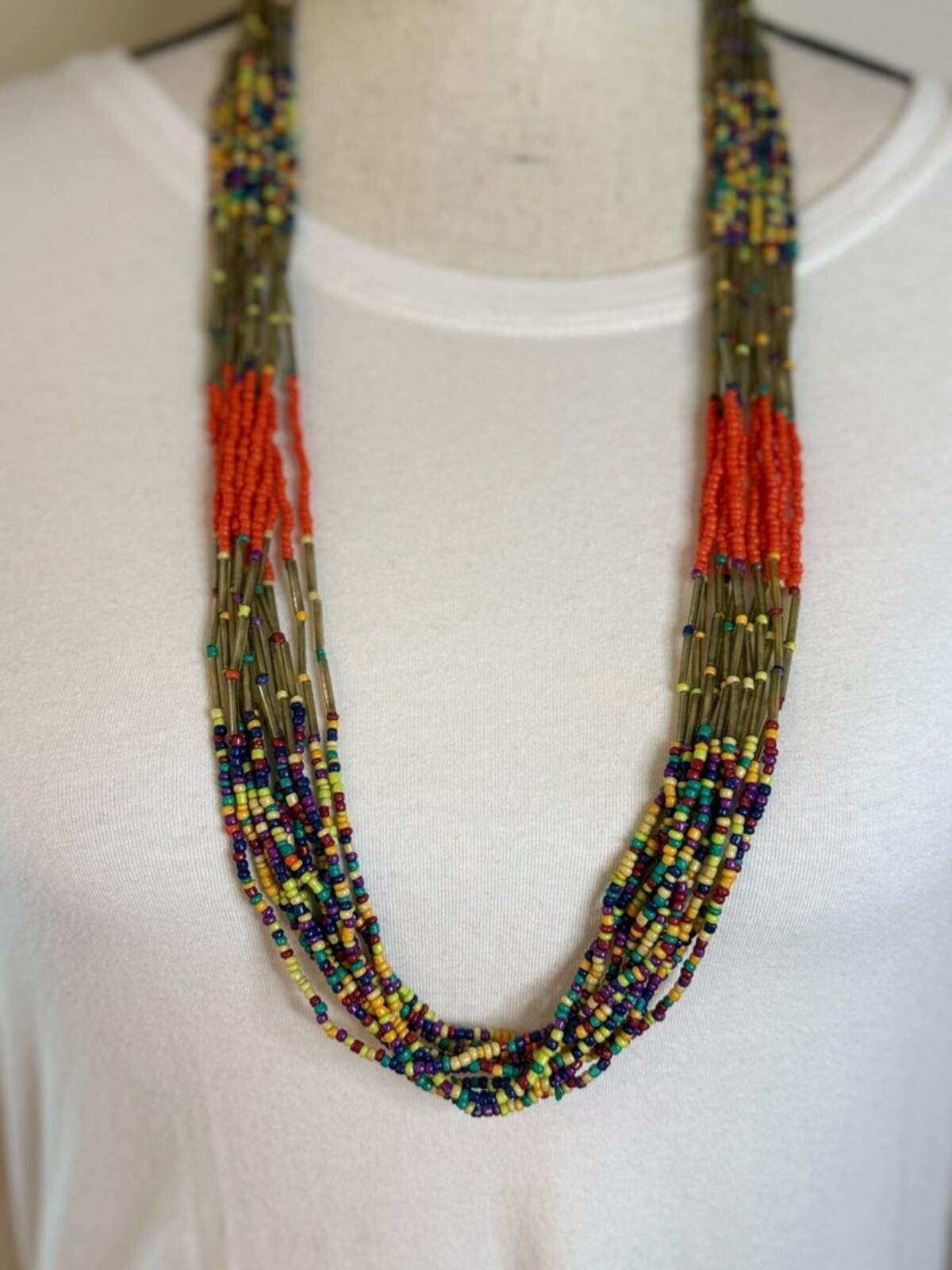 Ronnie Fieg Rion multicolored multi strand beaded chic necklace 15” Size ONE SIZE - 8 Thumbnail