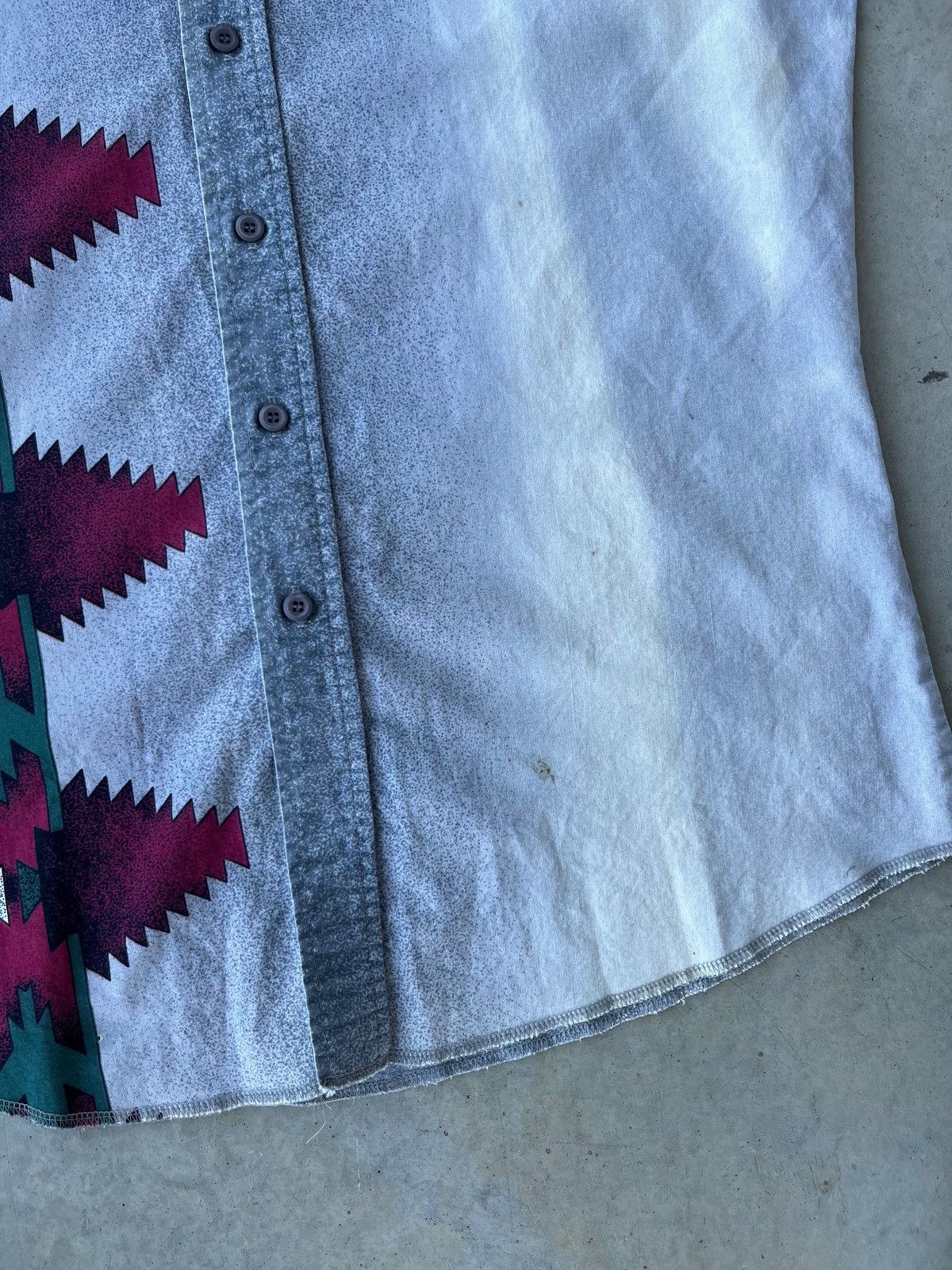Vintage Vintage 90s Western Aztec Style Button Up Flannel Shirt Size US L / EU 52-54 / 3 - 4 Thumbnail