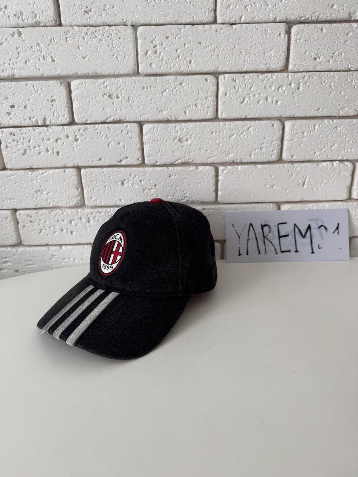 Vintage AC Milan adidas vintage cap hat Size ONE SIZE - 1 Thumbnail