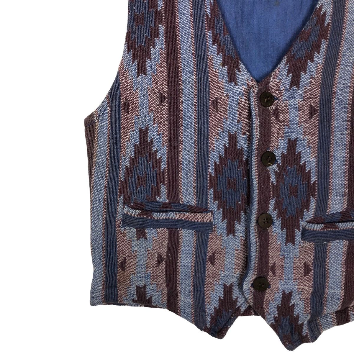 Japanese Brand 🔥90’s Vintage Vest Navajo Aztec Chimayo Jungle Storm Size US M / EU 48-50 / 2 - 4 Thumbnail