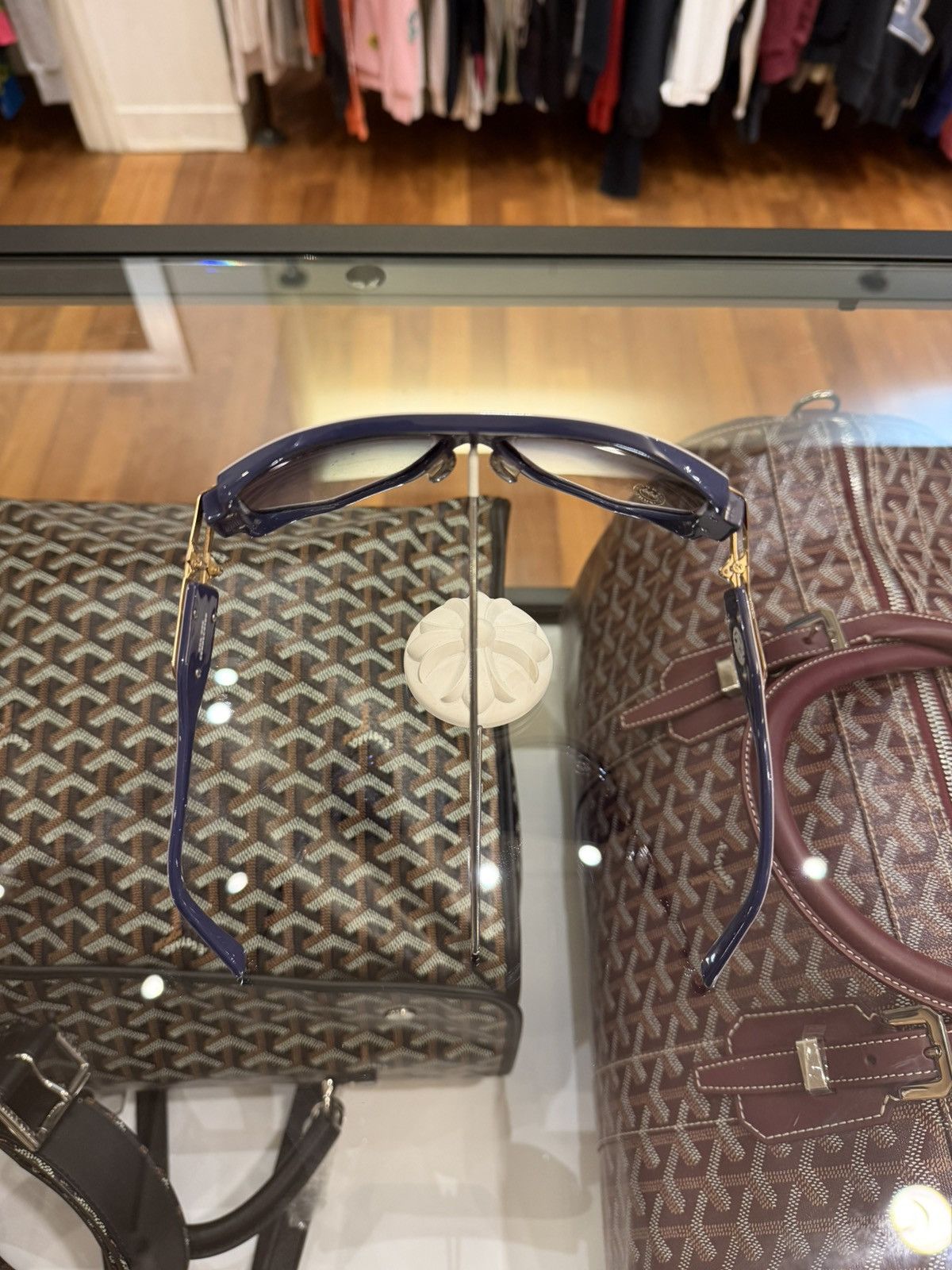Cazal Cazal Legends 163/3 Sunglasses - Blue/White/Gold Size ONE SIZE - 6 Thumbnail