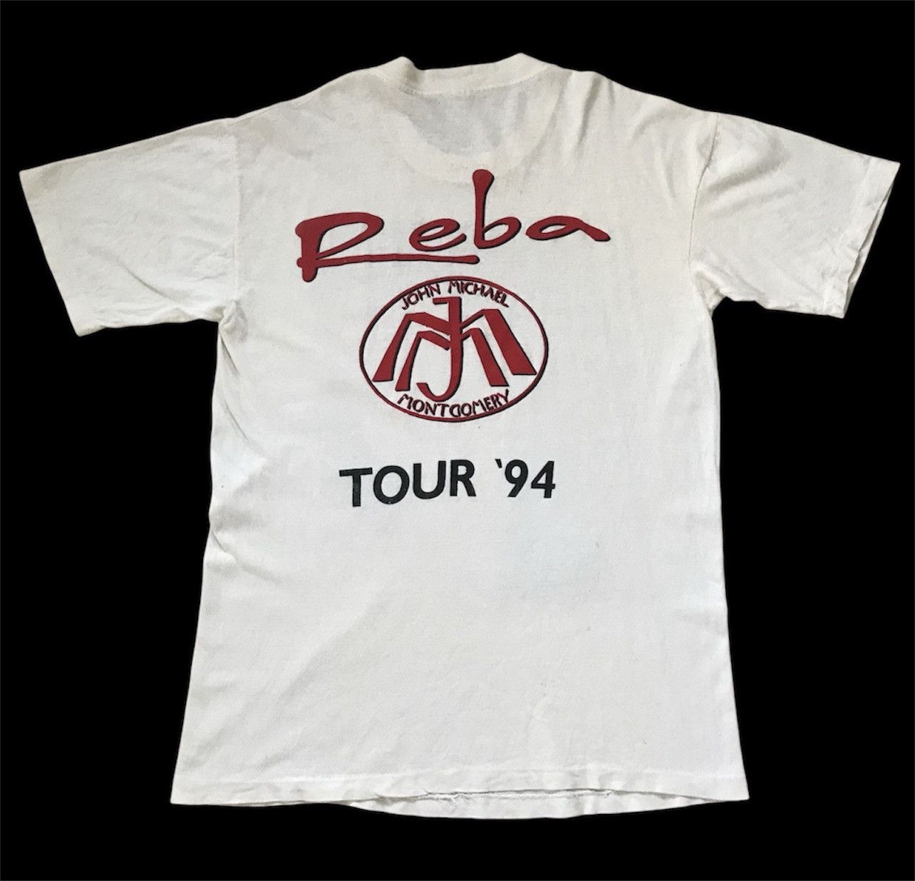 Band Tees × Vintage Vintage 90s 1994 REBA John Michael Montgomery Promo Tee Size US L / EU 52-54 / 3 - 4 Thumbnail