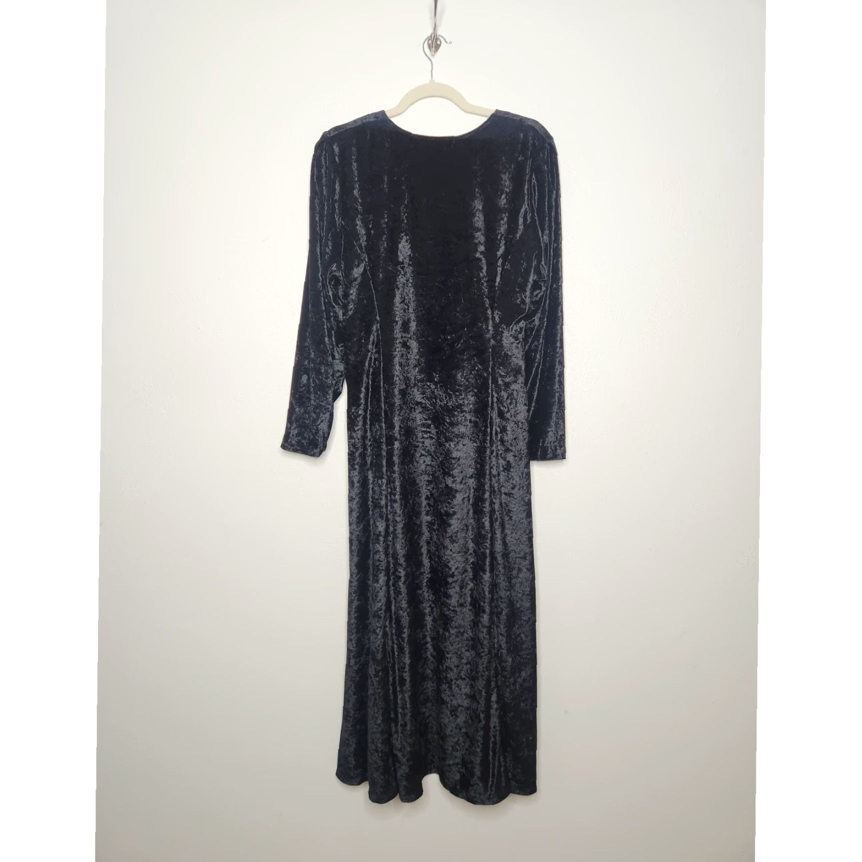 Brooks VINTAGE Jamie Brook Black Corset Witchy Fall Autumn Halloween Maxi Dress Goth Dress Size XL / US 12-14 / IT 48-50 - 6 Thumbnail