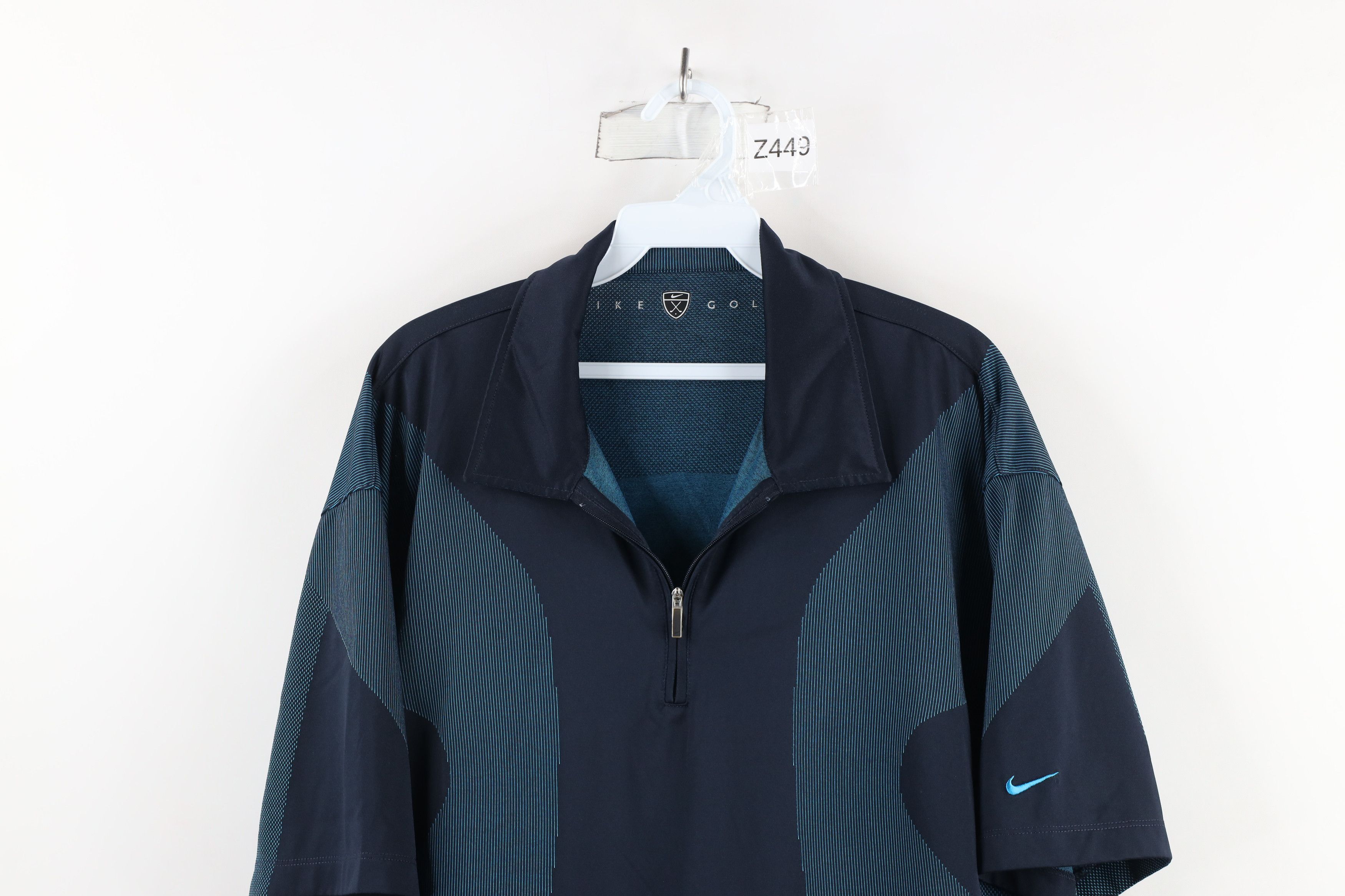 Nike × Vintage Vintage Nike Golf Scott Mini Swoosh Knit Half Zip Polo Shirt Size US XXL / EU 58 / 5 - 2 Thumbnail