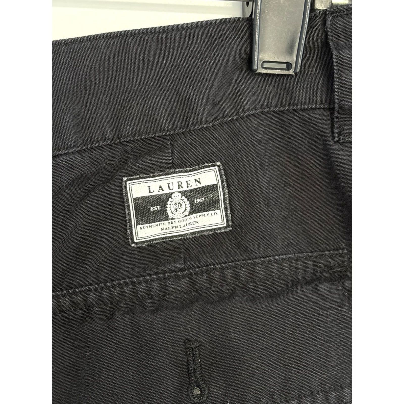 Ralph Lauren Lauren Ralph Lauren Pants Womens 12 Black Capri Cropped Stretch Logo Pockets High Rise Straight Casual Travel Size 34" / US 12 / IT 48 - 7 Thumbnail