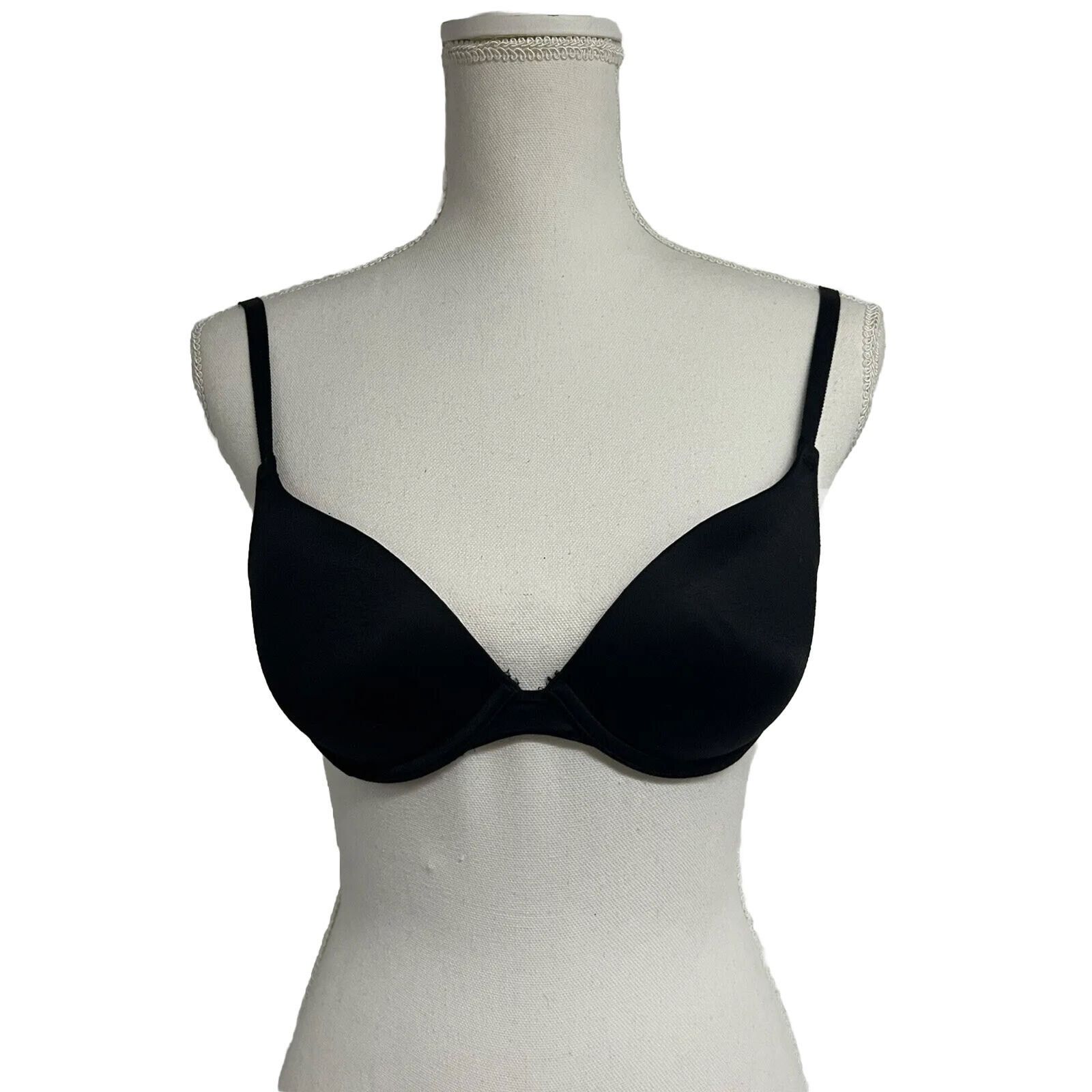 Victoria's Secret Victorias Secret Pink Wear Everywhere Black Push Up Bra 32C Size ONE SIZE - 2 Thumbnail