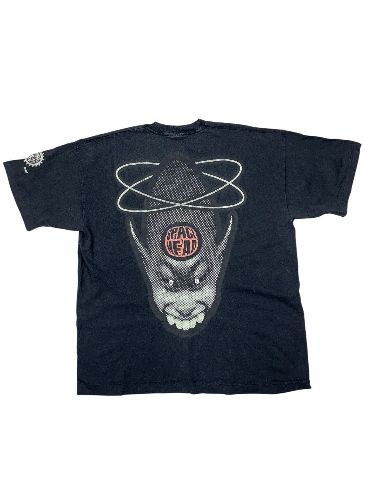 Thunderdome Vintage 90s SpaceHead Aphex Twin Style T-Shirt Techno Rave Size US XL / EU 56 / 4 - 2 Thumbnail