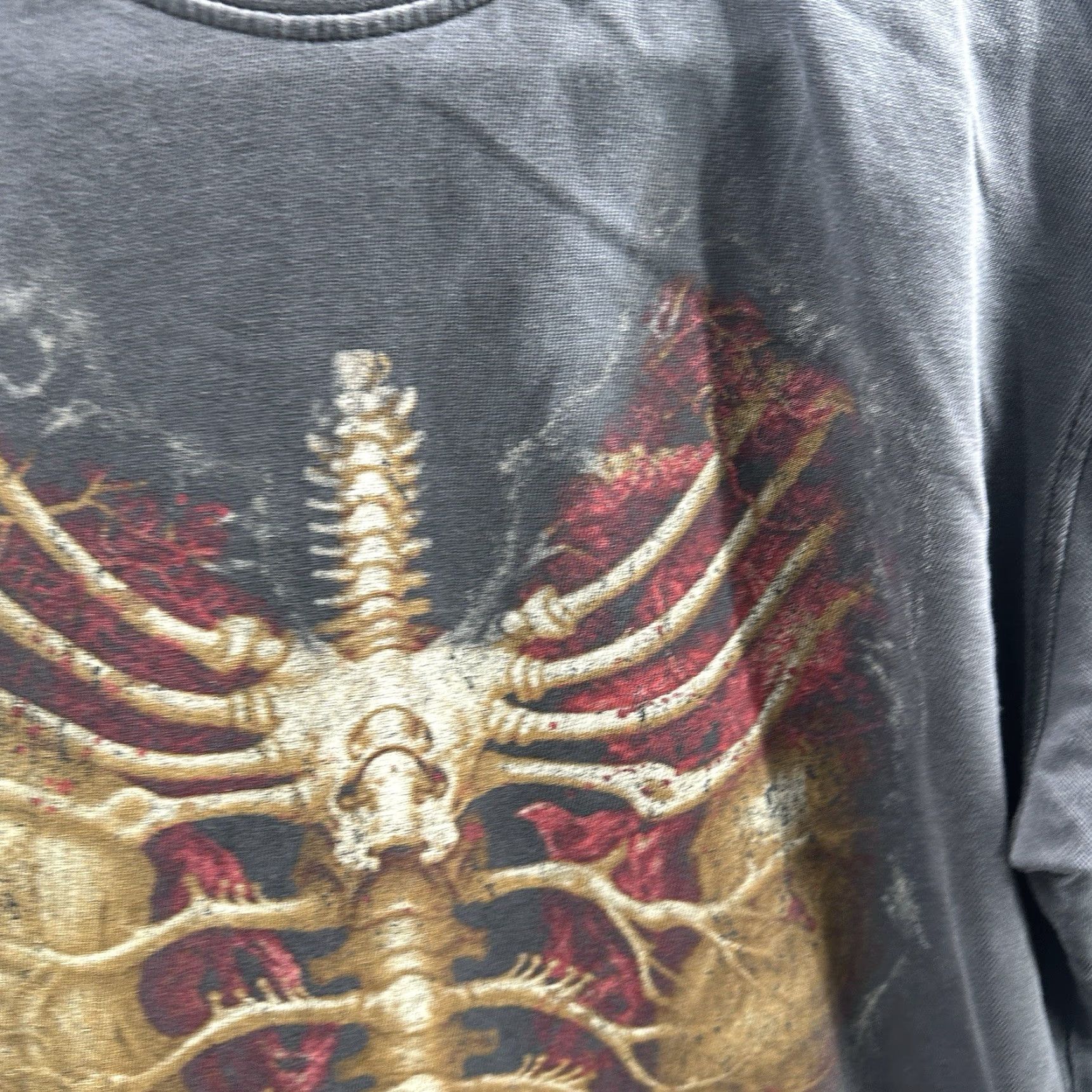 Doublet VINTAGE NO TAG Shirt Mens M Bring Me The Horizon Tee Double-Sided Ribcage Japanese Tour Black Cotton Jersey Crew Neck Graphic Print 90s Rock Band Mens Size US M / EU 48-50 / 2 - 6 Thumbnail