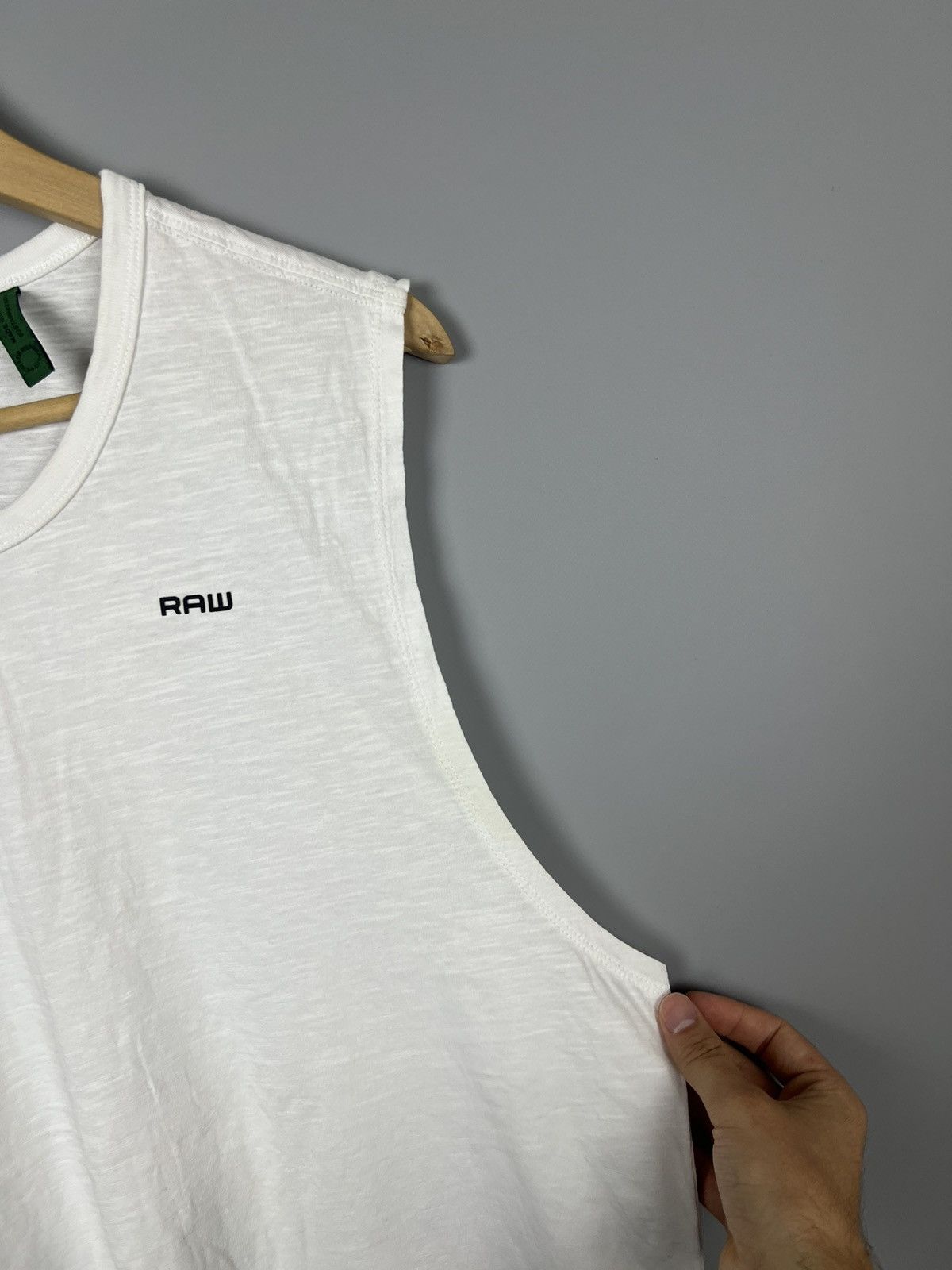 G-Star GSTAR G-STAR RAW LASH TANK TOP WHITE SLEEVELESS TANK TOP Size US L / EU 52-54 / 3 - 3 Thumbnail