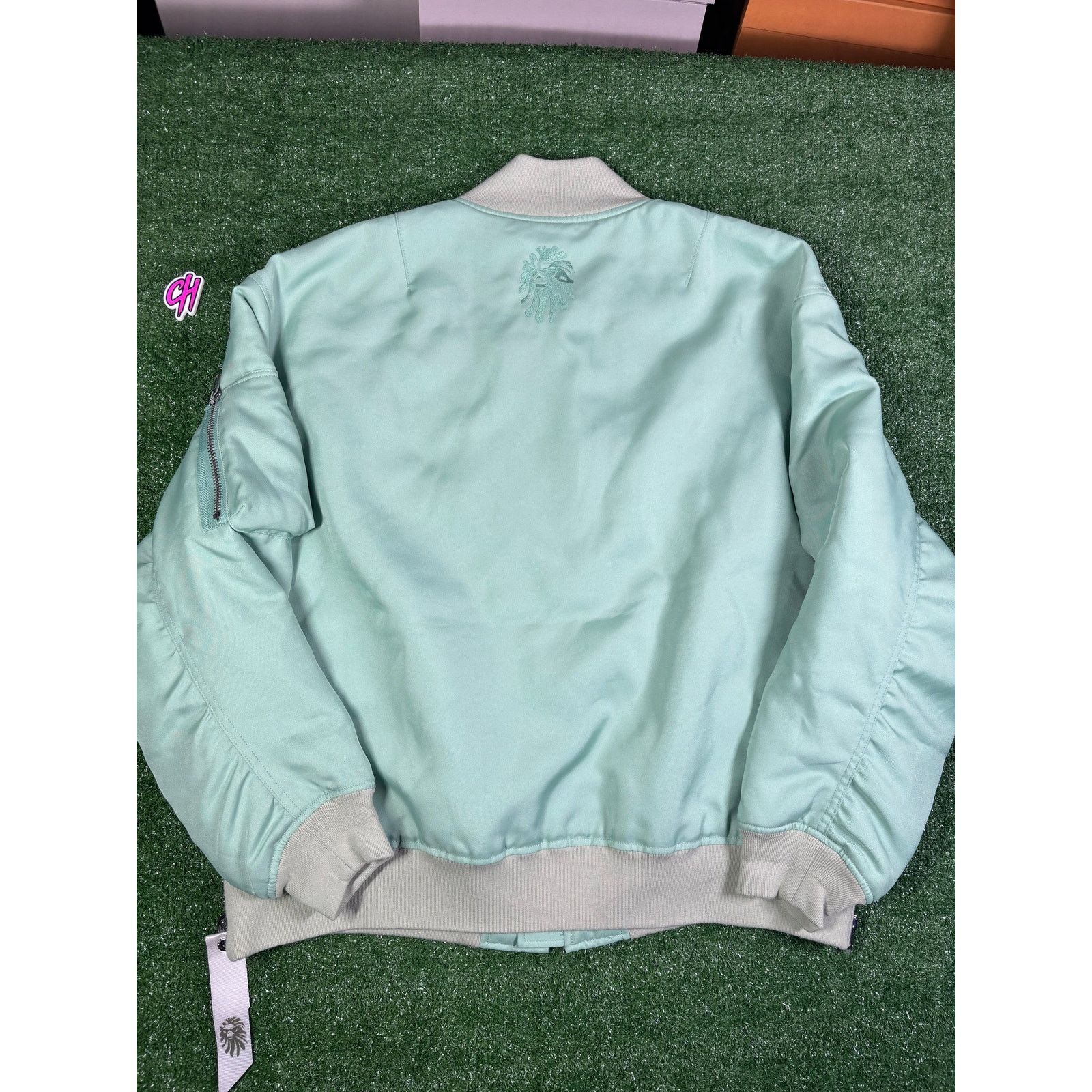 Bape Bape Black Teal Satin Bomber Jacket Size Large(MSRP: $900.00 Size US L / EU 52-54 / 3 - 2 Thumbnail