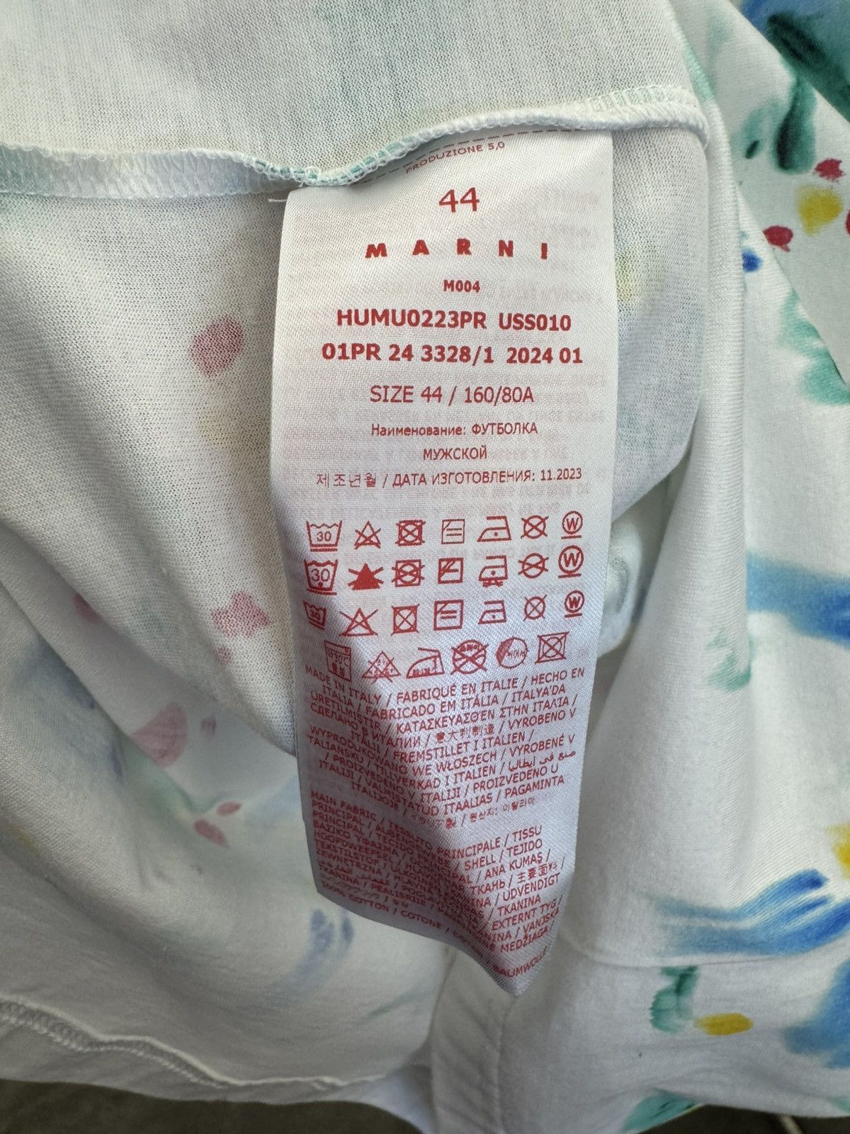 Marni Marni Splatter SS Tee Size US S / EU 44-46 / 1 - 4 Thumbnail