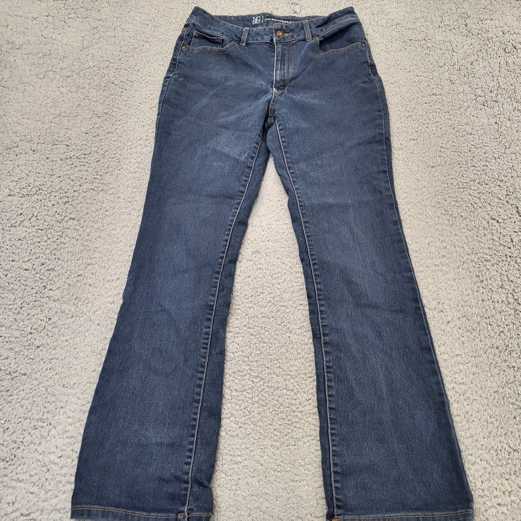 Vintage NOBO No Boundaries Bootcut Jeans Women's 11 Blue Dark Wash EUC Size 32" / US 10 / IT 46 - 4 Thumbnail