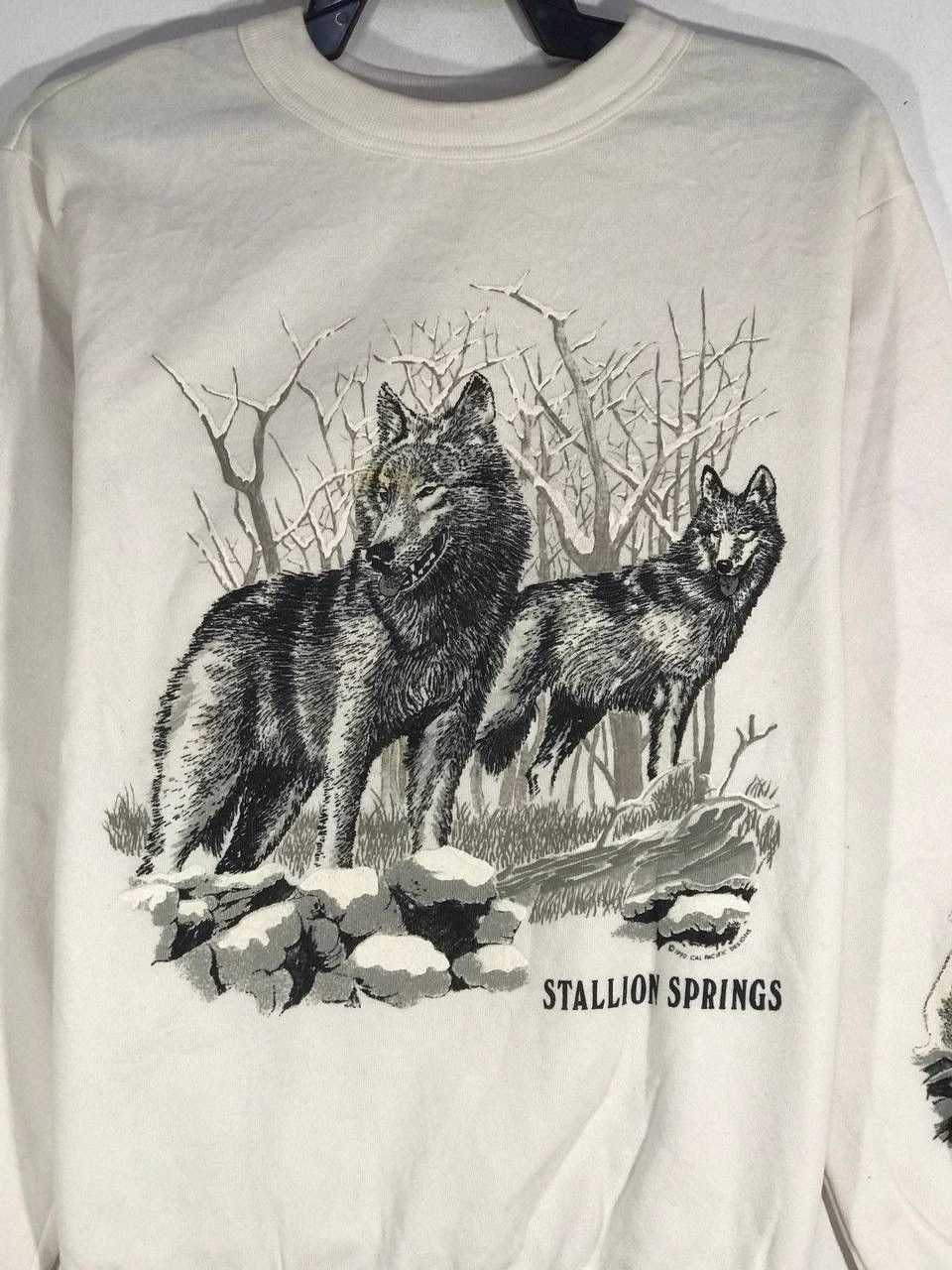 Vintage vintage 1990 stallion springs wolf Size US L / EU 52-54 / 3 - 3 Thumbnail