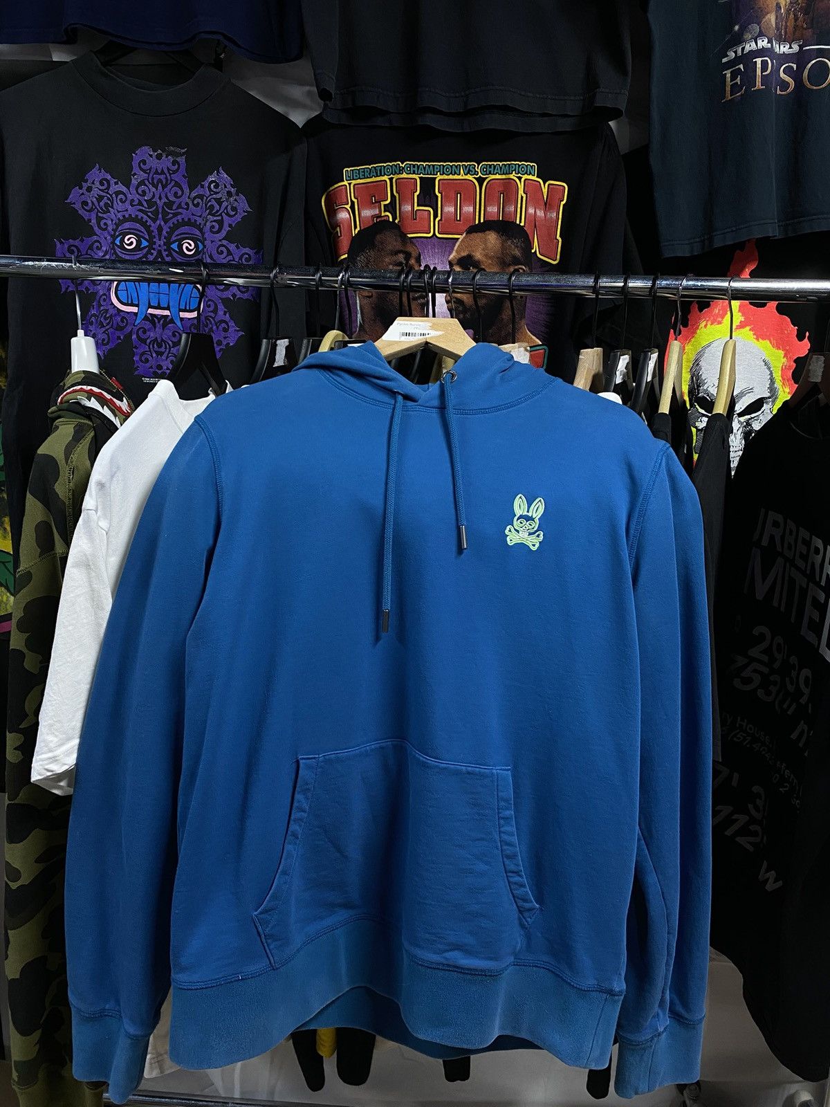 Psycho Bunny Psycho Bunny Blue Men’s Hoodie Sweater Large Size US L / EU 52-54 / 3 - 3 Thumbnail