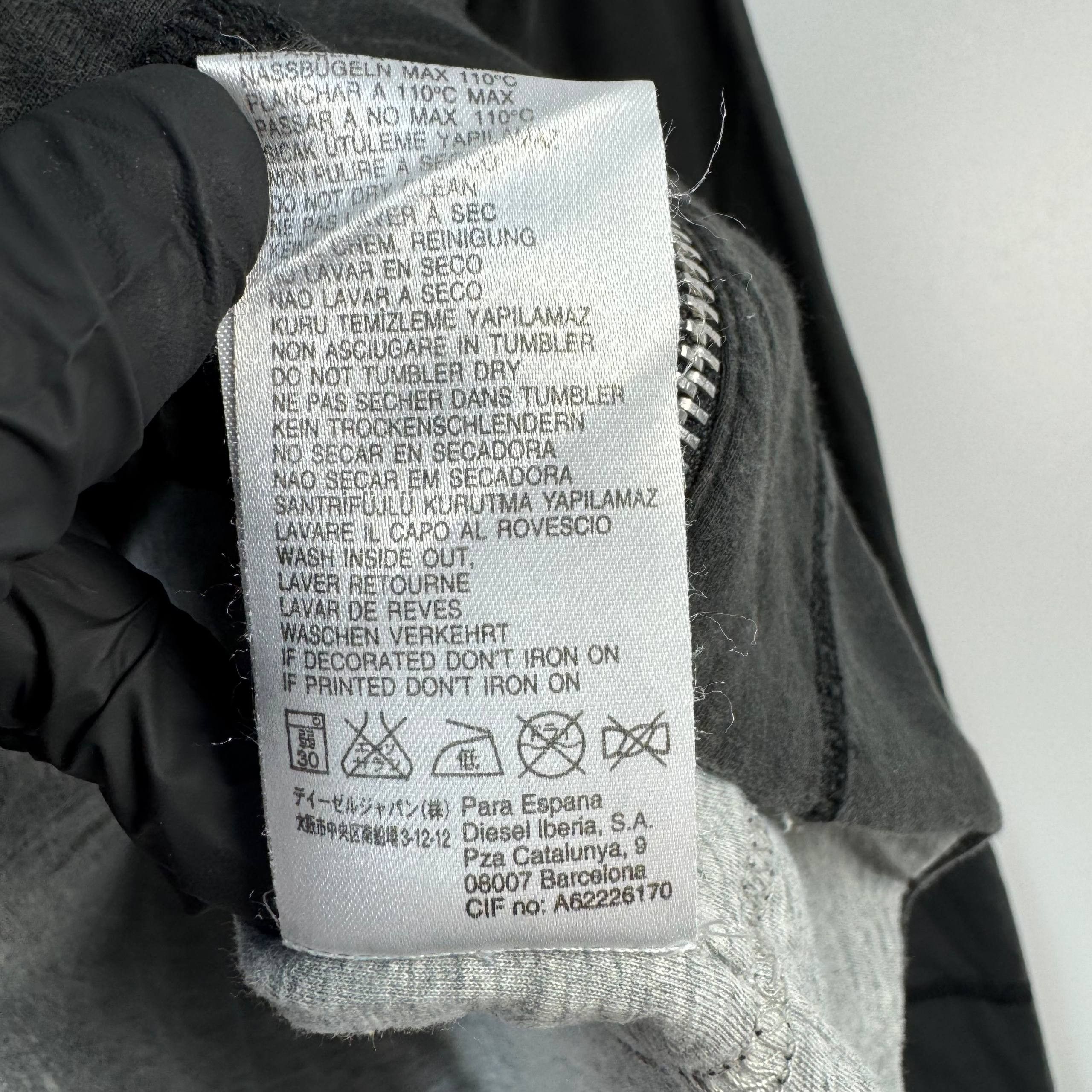 Diesel Diesel Full Zip Hoodie Black Grey Womens Size M Size M / US 6-8 / IT 42-44 - 7 Thumbnail