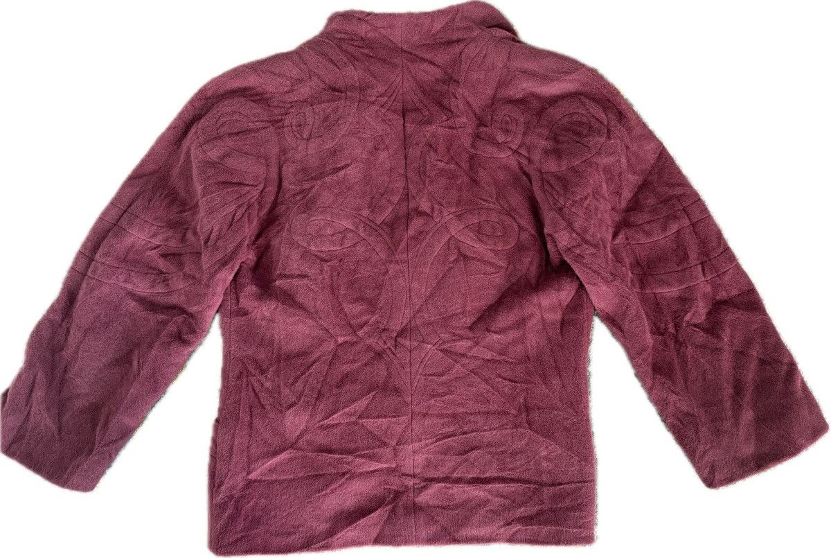 Krizia KRIZIA ALPACA JACKET BUTTON LESS DESIGN MAROON RARE Size S / US 4 / IT 40 - 5 Thumbnail