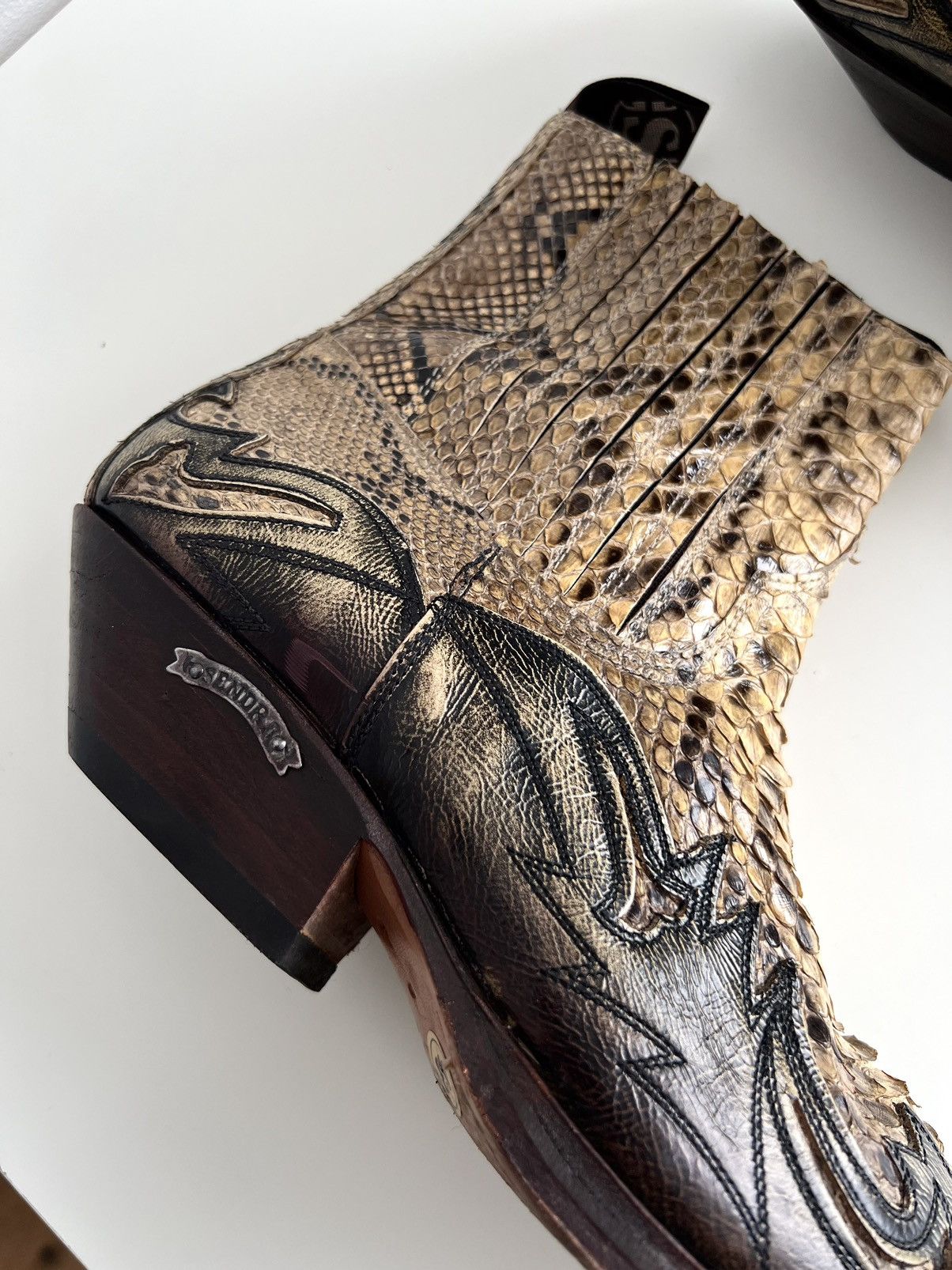 Sendra 🔥Sendra 4660 Genuine Python Snakeskin Leather Western Boots Size US 9.5 / EU 42-43 - 10 Thumbnail