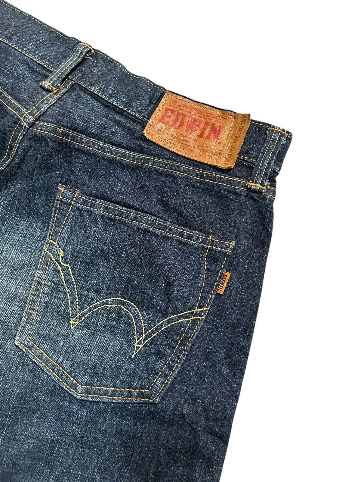 Japanese Brand × Kapital × Vintage Edwin Selvedge Vintage Japanese Short Denim jeans Size US 33 - 5 Thumbnail