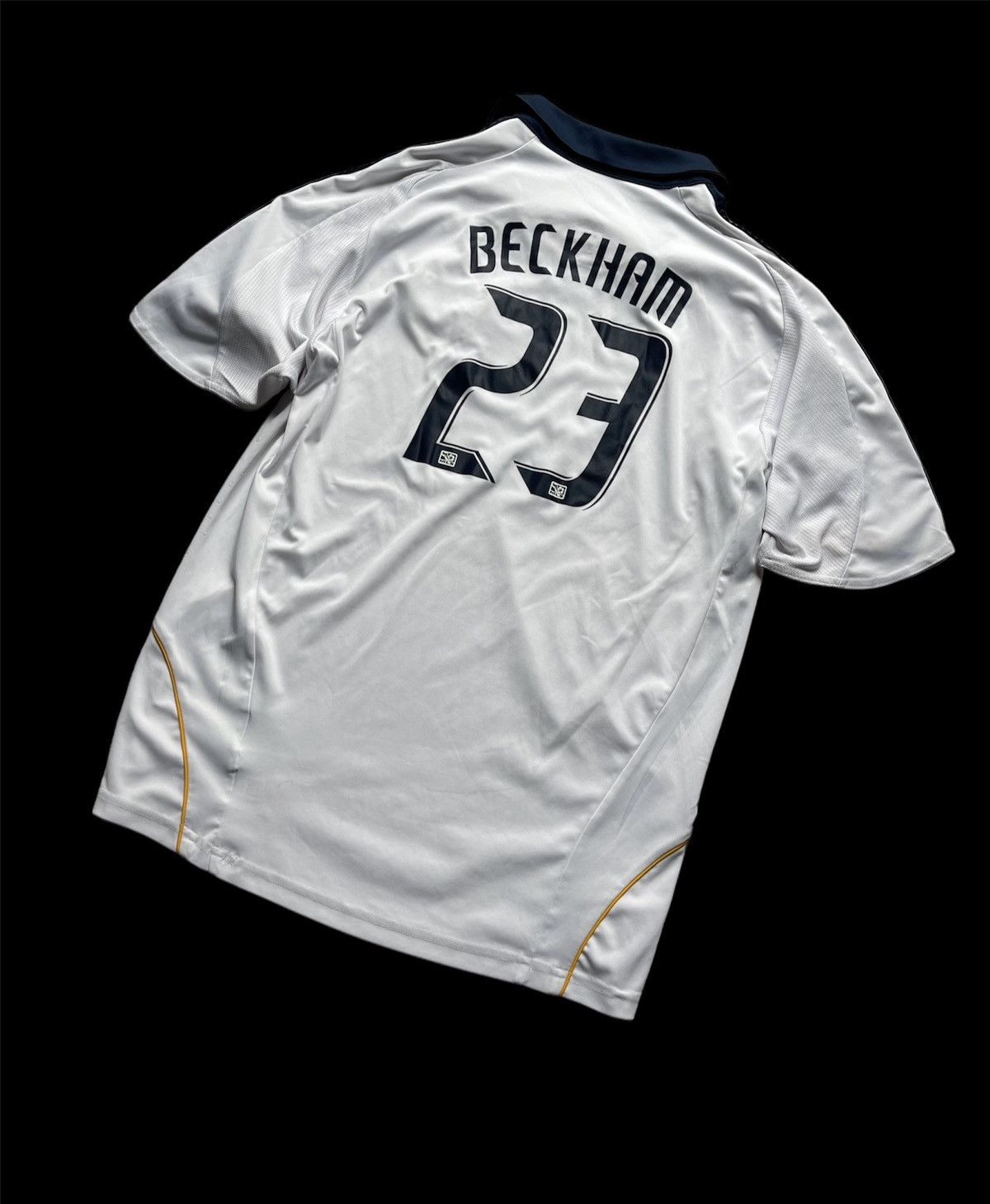 Adidas × Vintage 2008 Adidas LA Galaxy #23 Beckham white soccer jersey rare Size US L / EU 52-54 / 3 - 2 Thumbnail