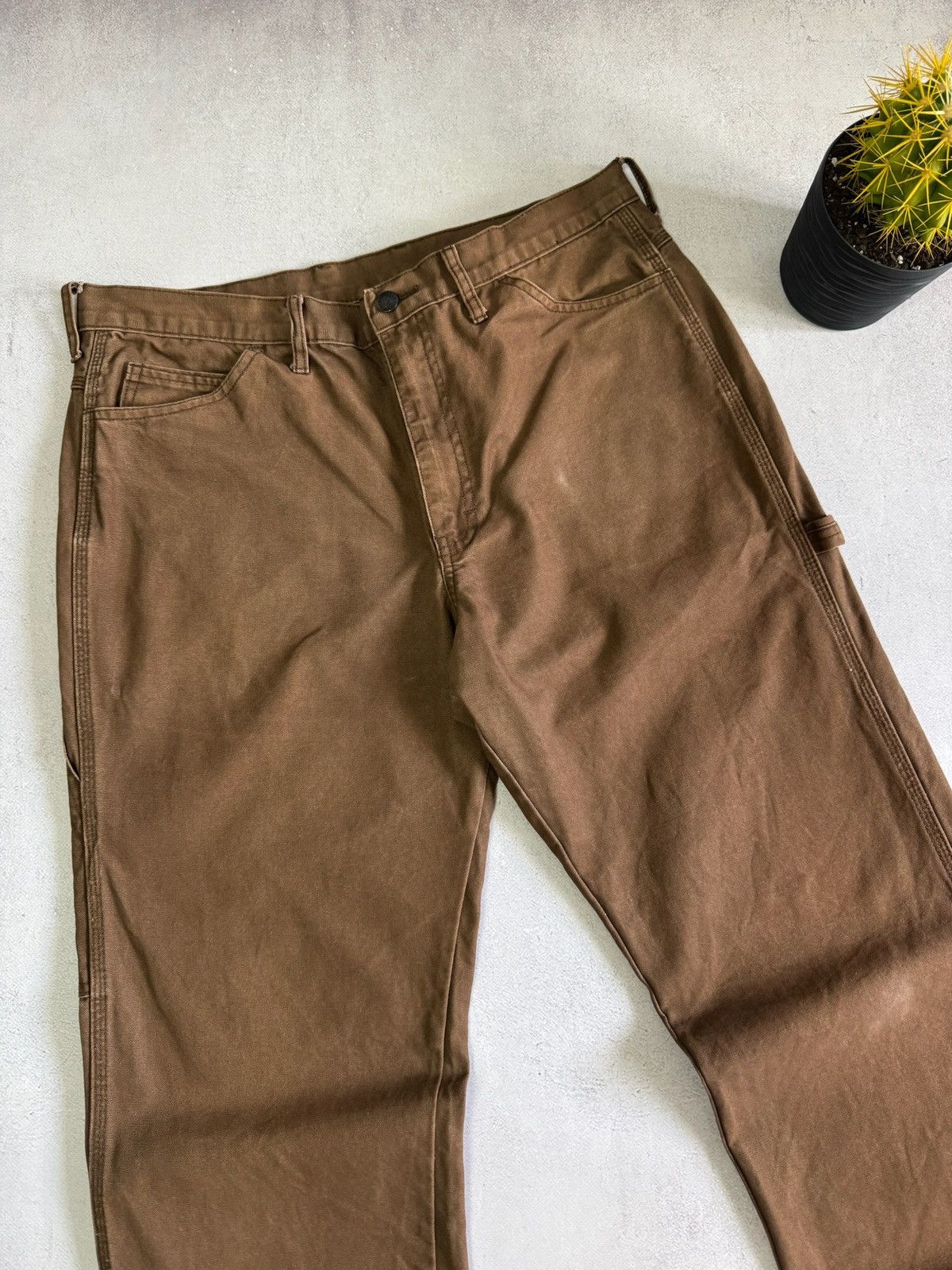 Dickies Dickies Carpenter Denim Pants Straight Brown 34x34 90s Size US 34 / EU 50 - 5 Thumbnail