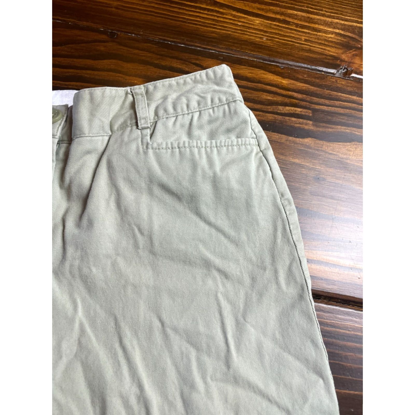 Vintage Studio Works Pants Women's 4P Petite Capri Elastic Waist Tan Size 27" / US 4 / IT 40 - 3 Thumbnail