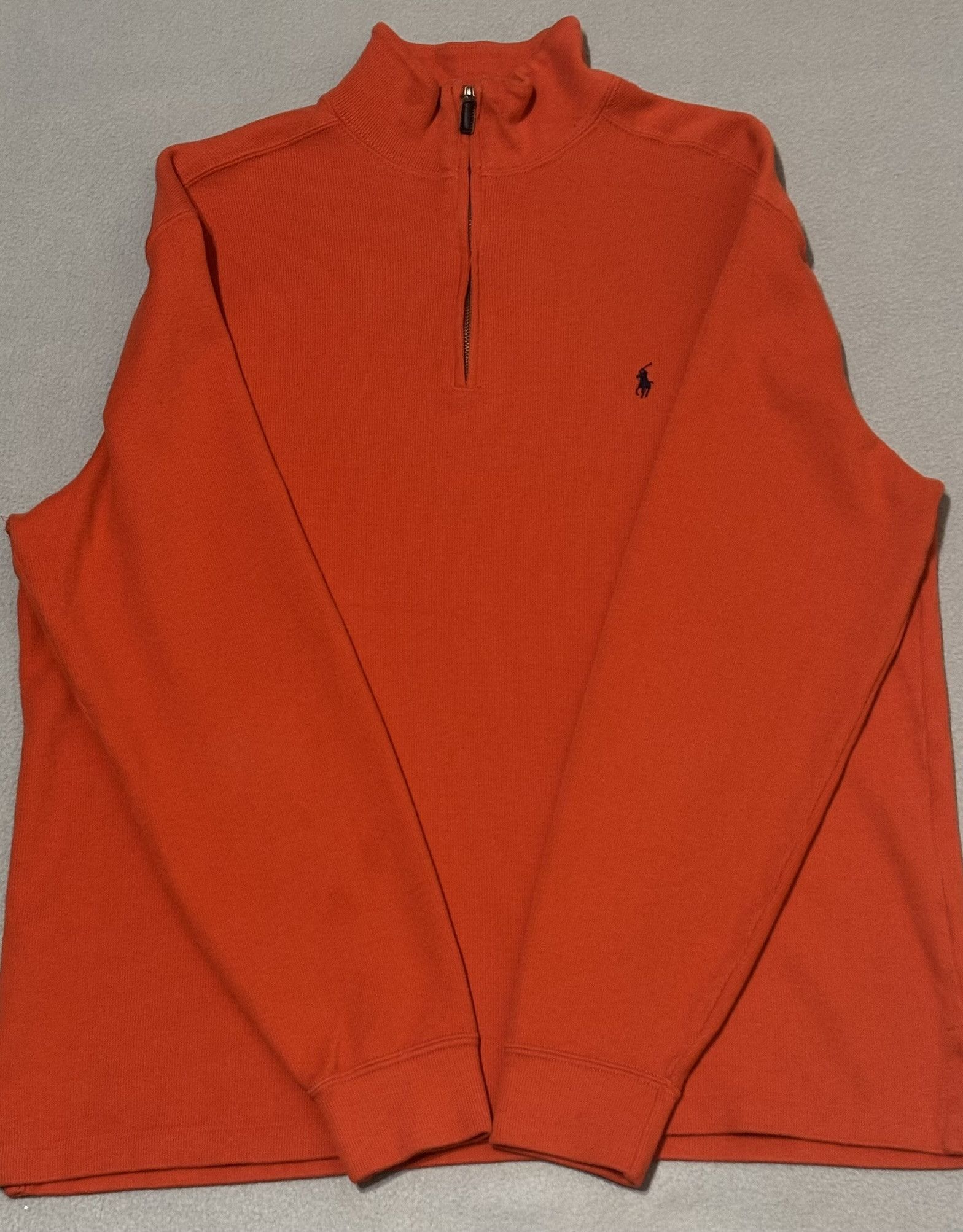 Polo Ralph Lauren Polo Ralph Lauren 1/4 zip sweatshirt orange large Size US L / EU 52-54 / 3 - 6 Thumbnail