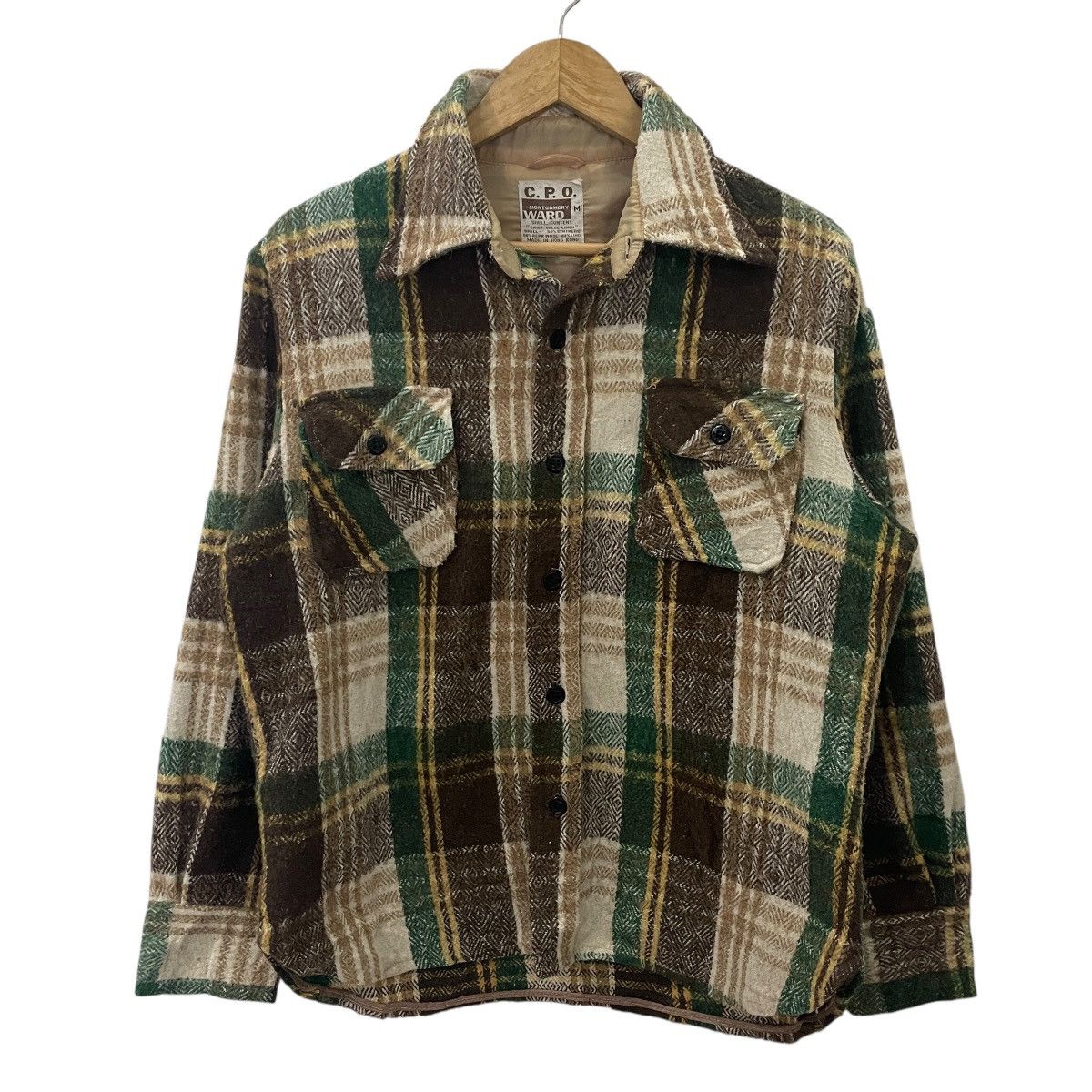 Vintage Cpo Montgomery Ward Flannel Jacket