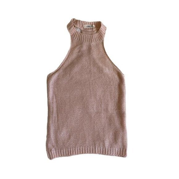 Other The Hanger Pink Knit Halter Top Racerback Junior M Size M / US 6-8 / IT 42-44 - 1 Thumbnail