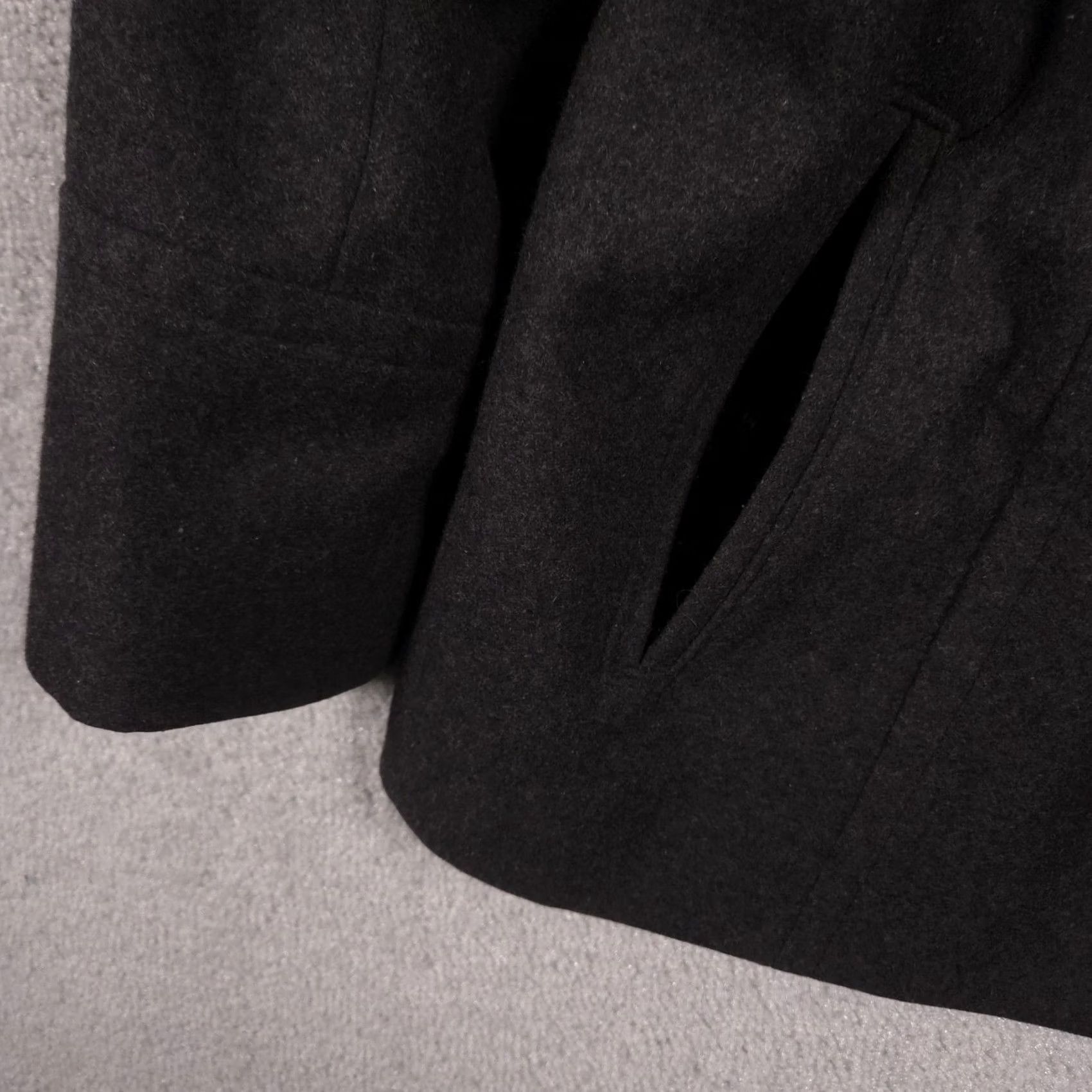 London Fog London Fog Coat Womens XL Gray Wool Blend Single Breasted Lined Button Front Pockets Mid-Length Casual Business Mens Womens Size XL / US 12-14 / IT 48-50 - 5 Thumbnail