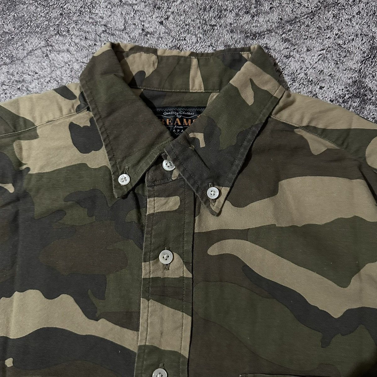 Beams Japan Beams Military Camo Button Up Long Shirt Size US S / EU 44-46 / 1 - 4 Thumbnail