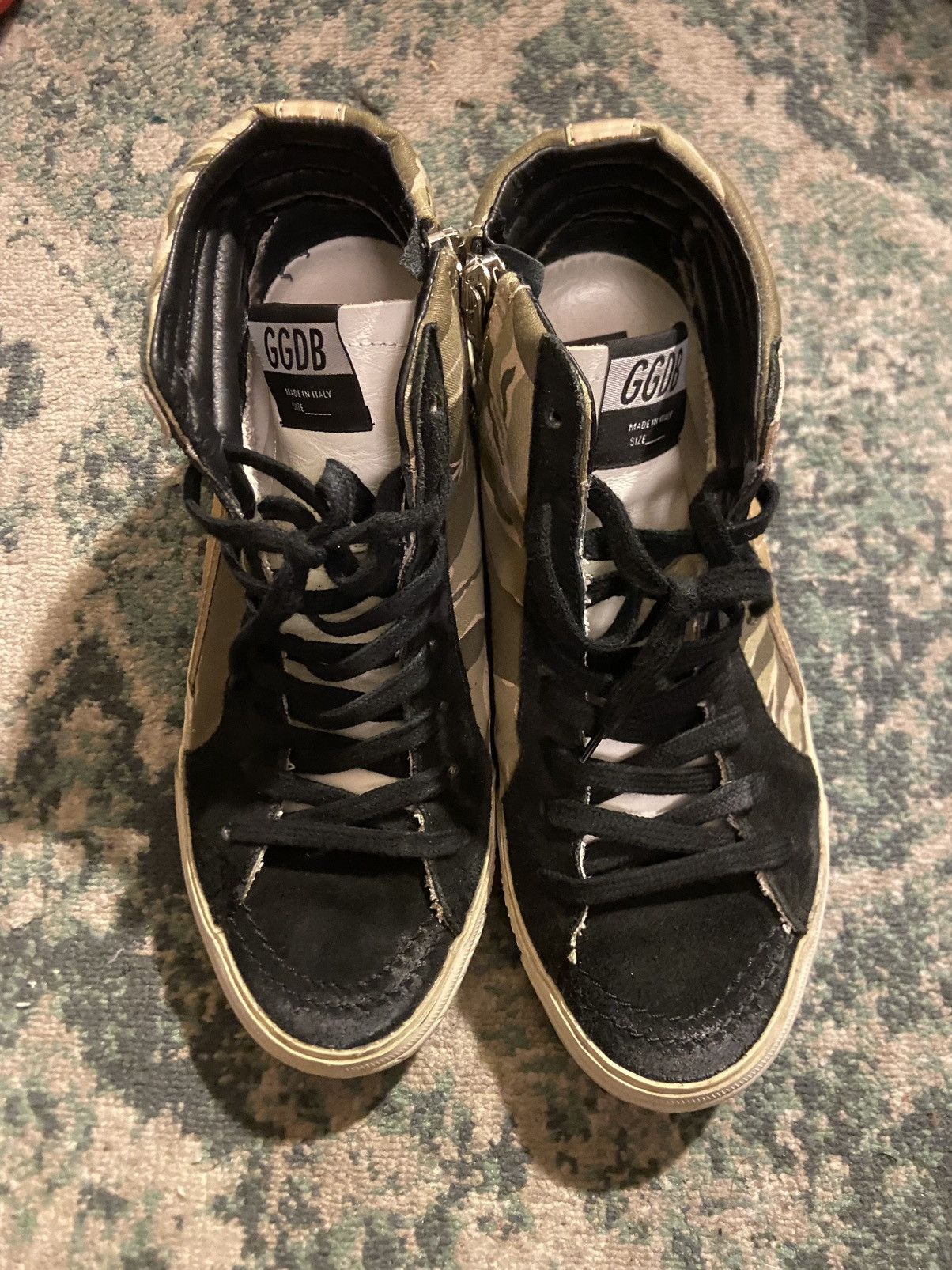 Golden Goose Golden Goose Printed Distressed Accents sneakers size 37 Size US 6.5 / IT 36.5 - 1 Thumbnail