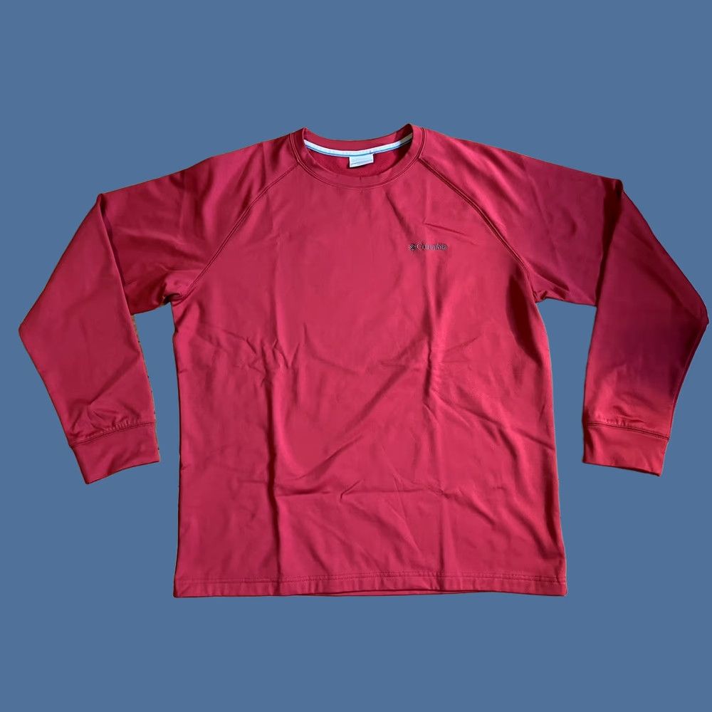 Vintage Columbia Raglan Sweatshirt Shirt Long Sleeve Men’s Large Red Size US L / EU 52-54 / 3 - 1 Thumbnail
