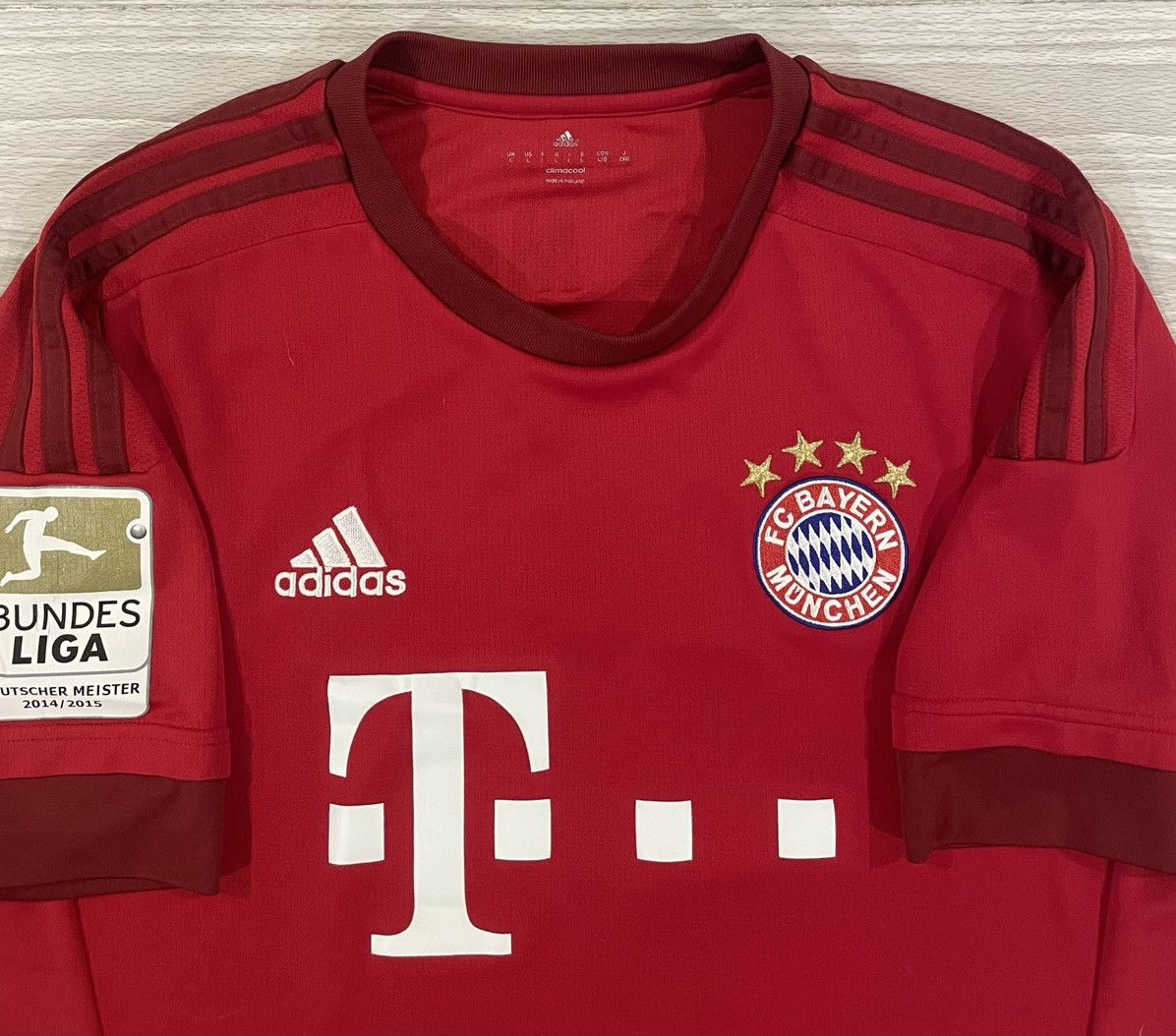 Adidas Adidas 2014 Bayern Munich Gotze #19 Soccer Jersey Mens Large Size US L / EU 52-54 / 3 - 5 Thumbnail