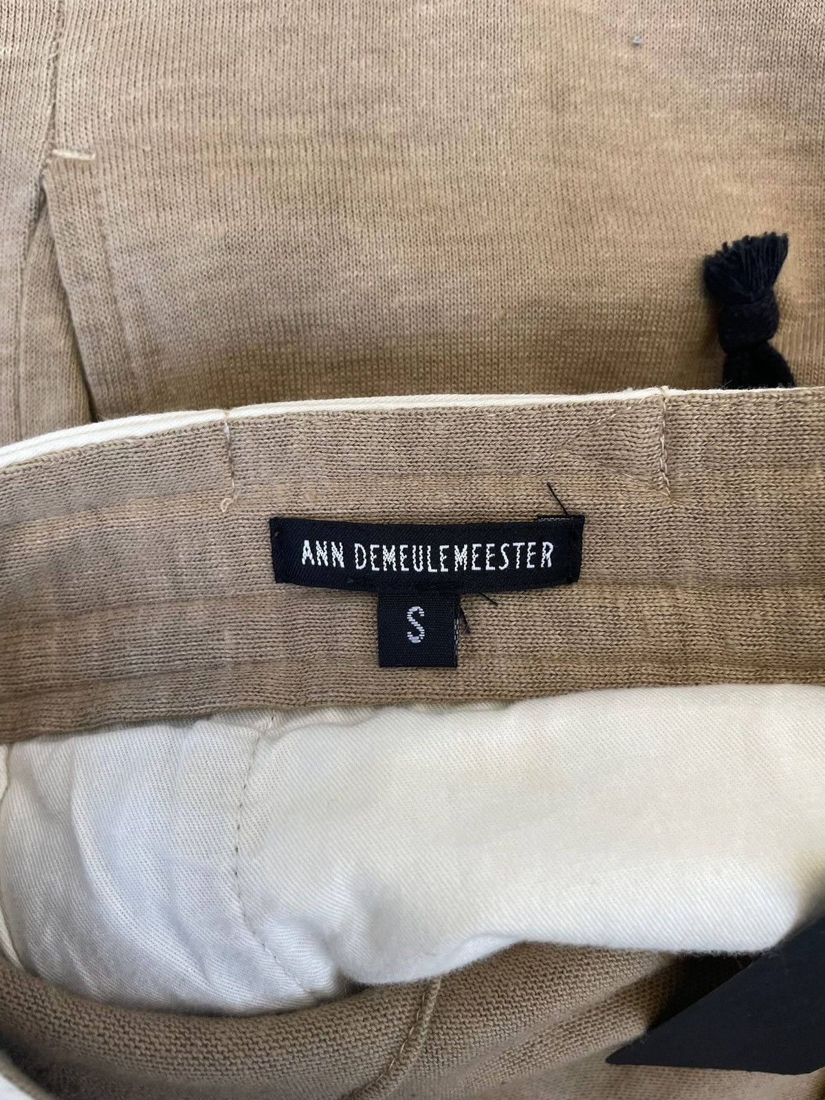 Ann Demeulemeester Ann Demeulemeester Linen Tan Trousers Size US 28 / EU 44 - 5 Thumbnail