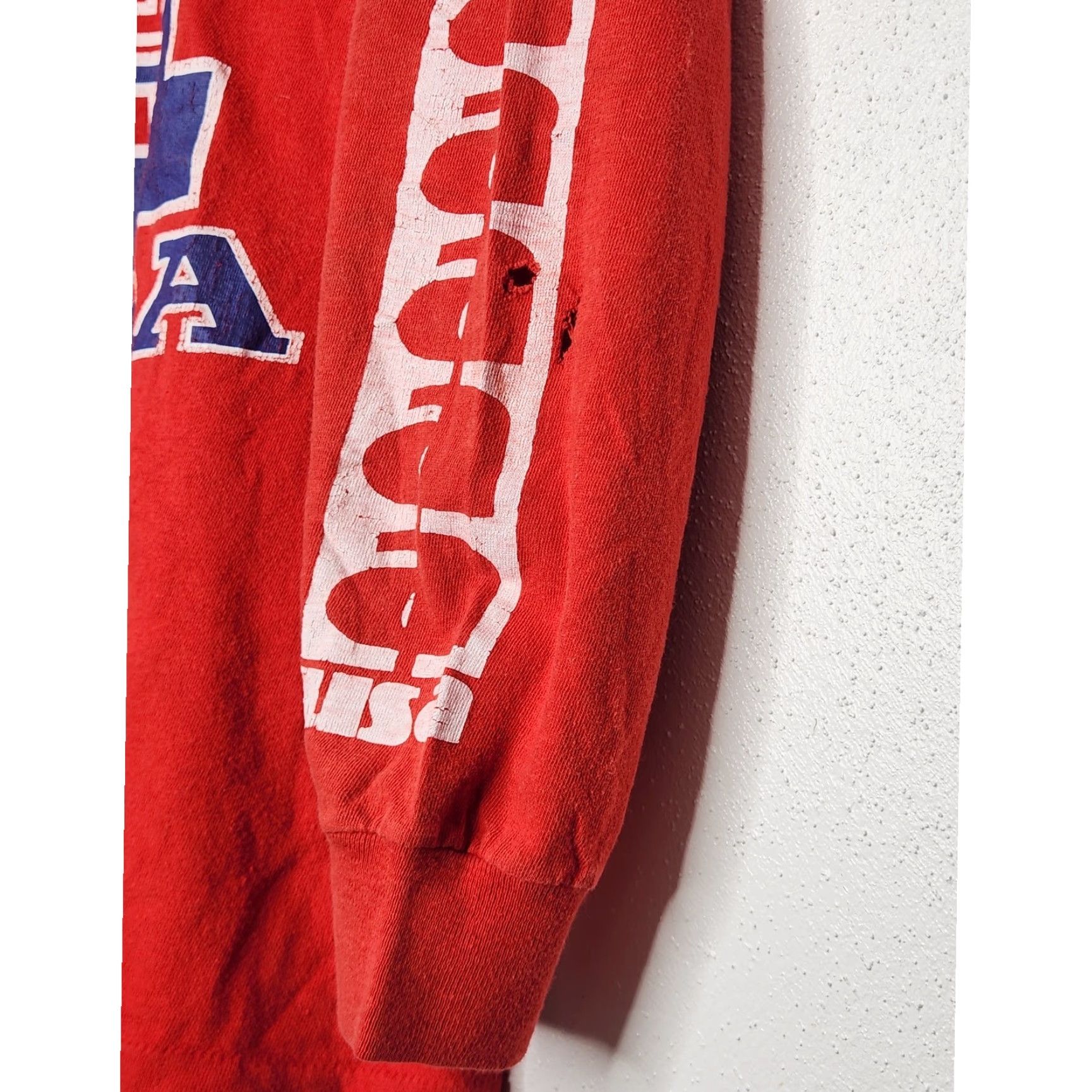Honda VINTAGE Honda Answer Dunlop Racing Long Sleeve Shirt Dirtbike 70s Red M Unisex Adults Shirt Mens Women Size US M / EU 48-50 / 2 - 7 Thumbnail