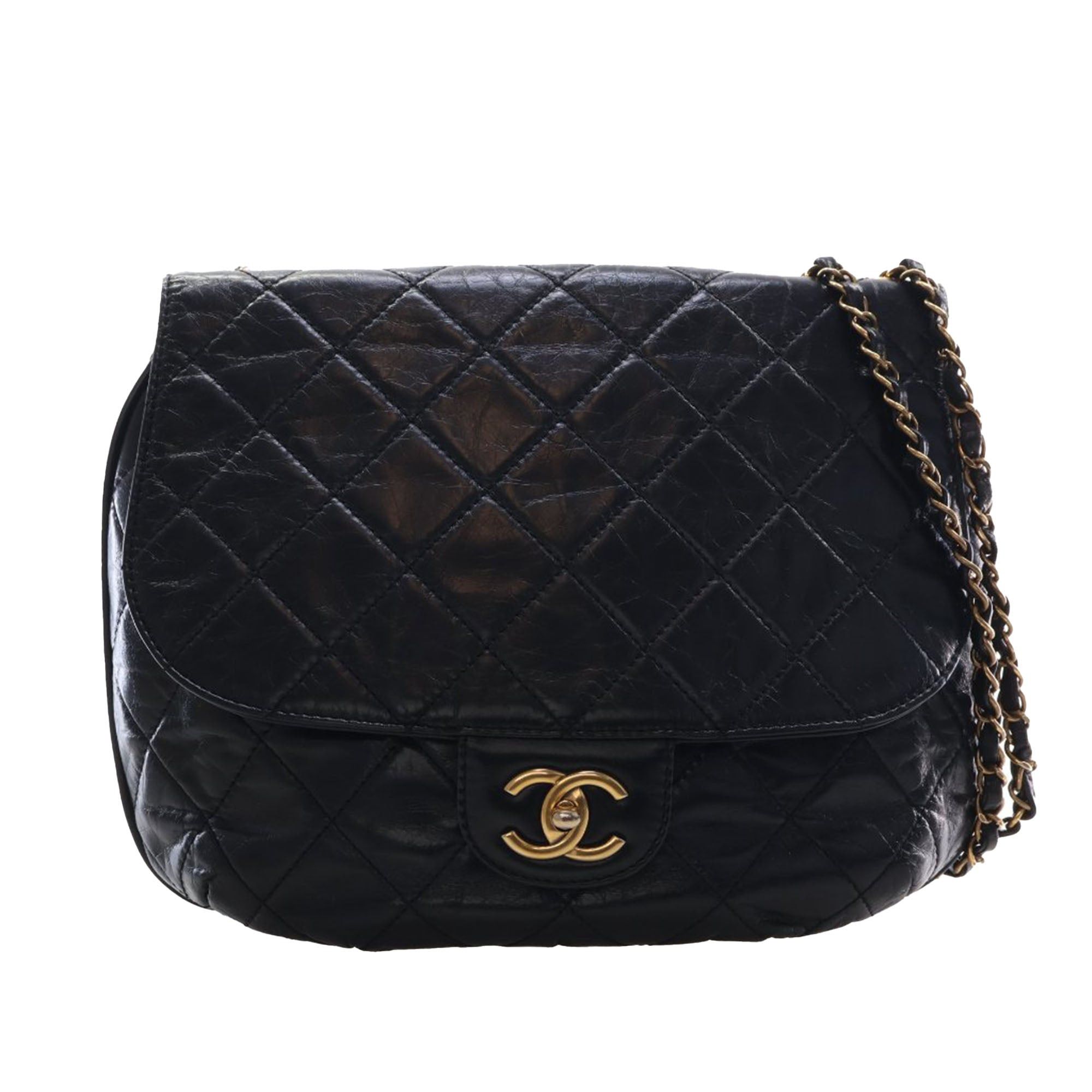 Chanel Medium Quilted Glazed Calfskin Bubble CC Flap Size ONE SIZE - 1 Thumbnail