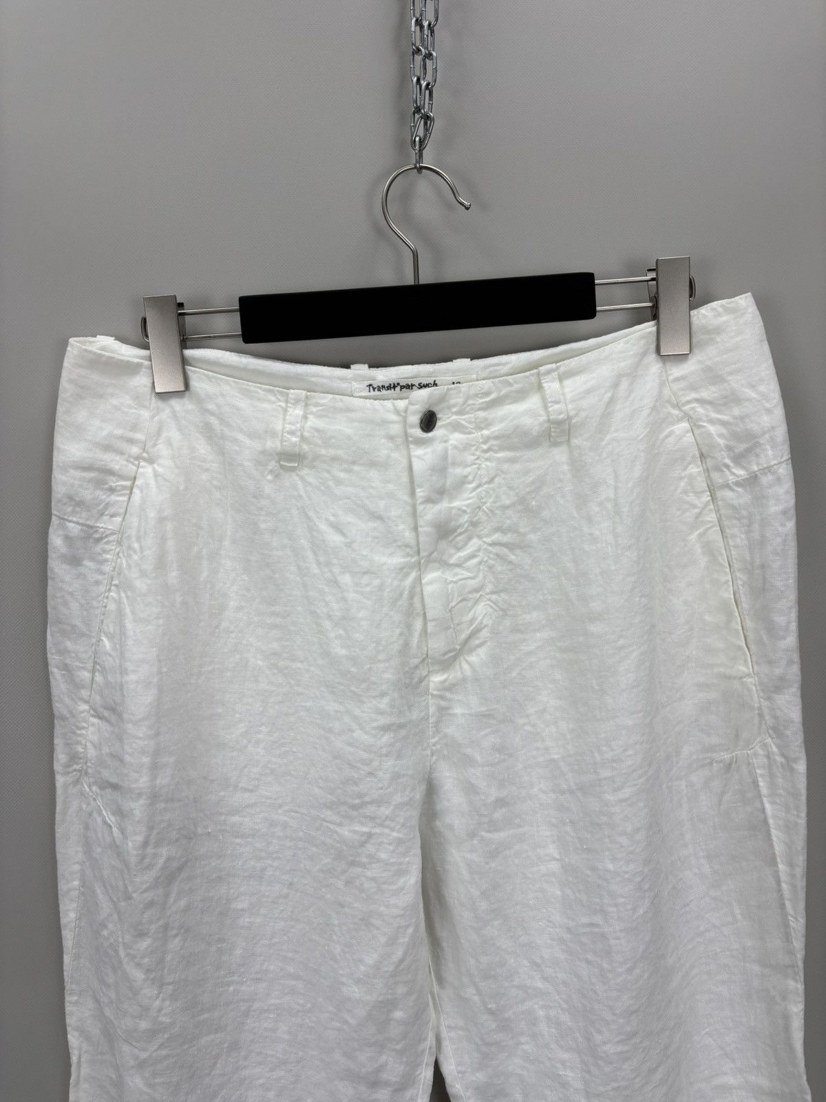 Transit Womens linen pants Transit Par Such Size 5 Color White Size 36" / US 14 / IT 50 - 3 Thumbnail