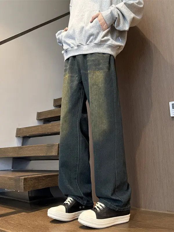 Japanese Brand × Jean Retro loose high street wide leg jeans Size US 32 / EU 48 - 1 Thumbnail