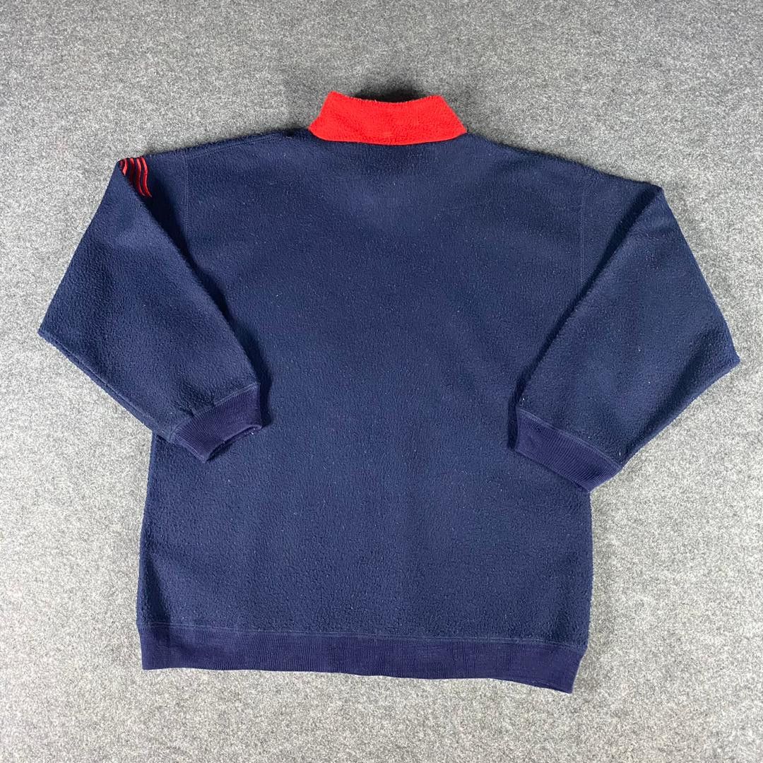 Guess Vintage 90s Guess Polartec Half Zipper Sweatshirt Size US L / EU 52-54 / 3 - 2 Thumbnail