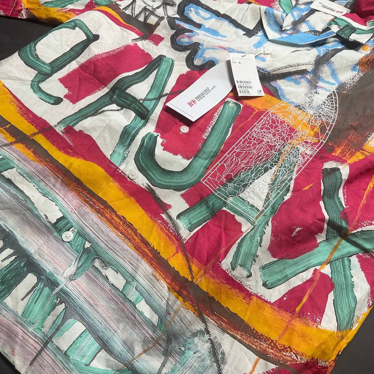H&M × Jean-Michel Basquiat Jean Michel Basquiat H&M Ev Bravado Tela D’Amore Size US XL / EU 56 / 4 - 2 Thumbnail