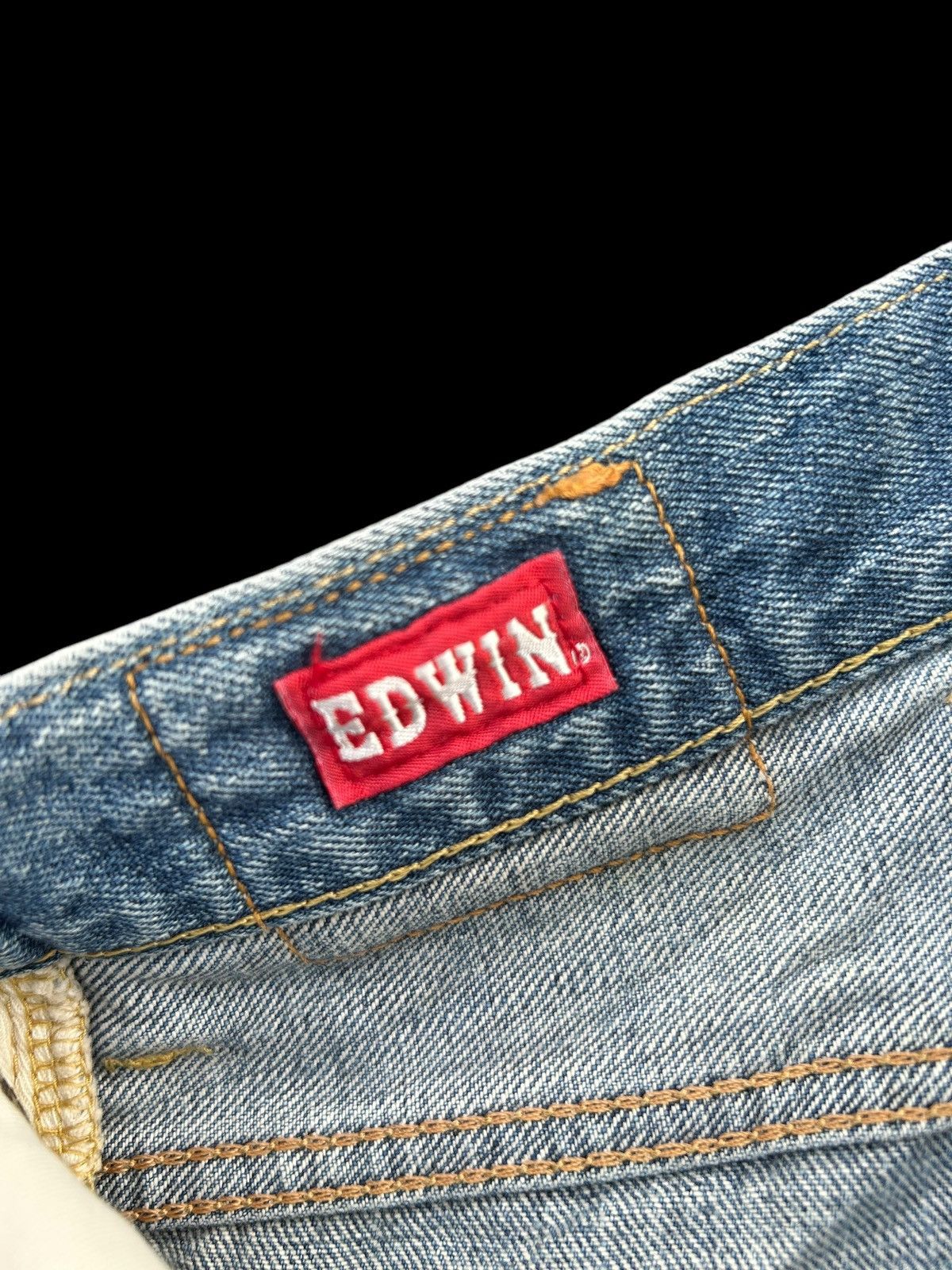 Japanese Brand × Kapital × Vintage Edwin Selvedge Buckle Back Distressed Denim Jeans Size US 33 - 7 Thumbnail