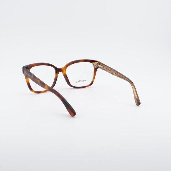 Jimmy Choo Jimmy Choo JC150 0Q9W 00 Eyeglasses Havana 52mm Square Frame Size ONE SIZE - 10 Thumbnail