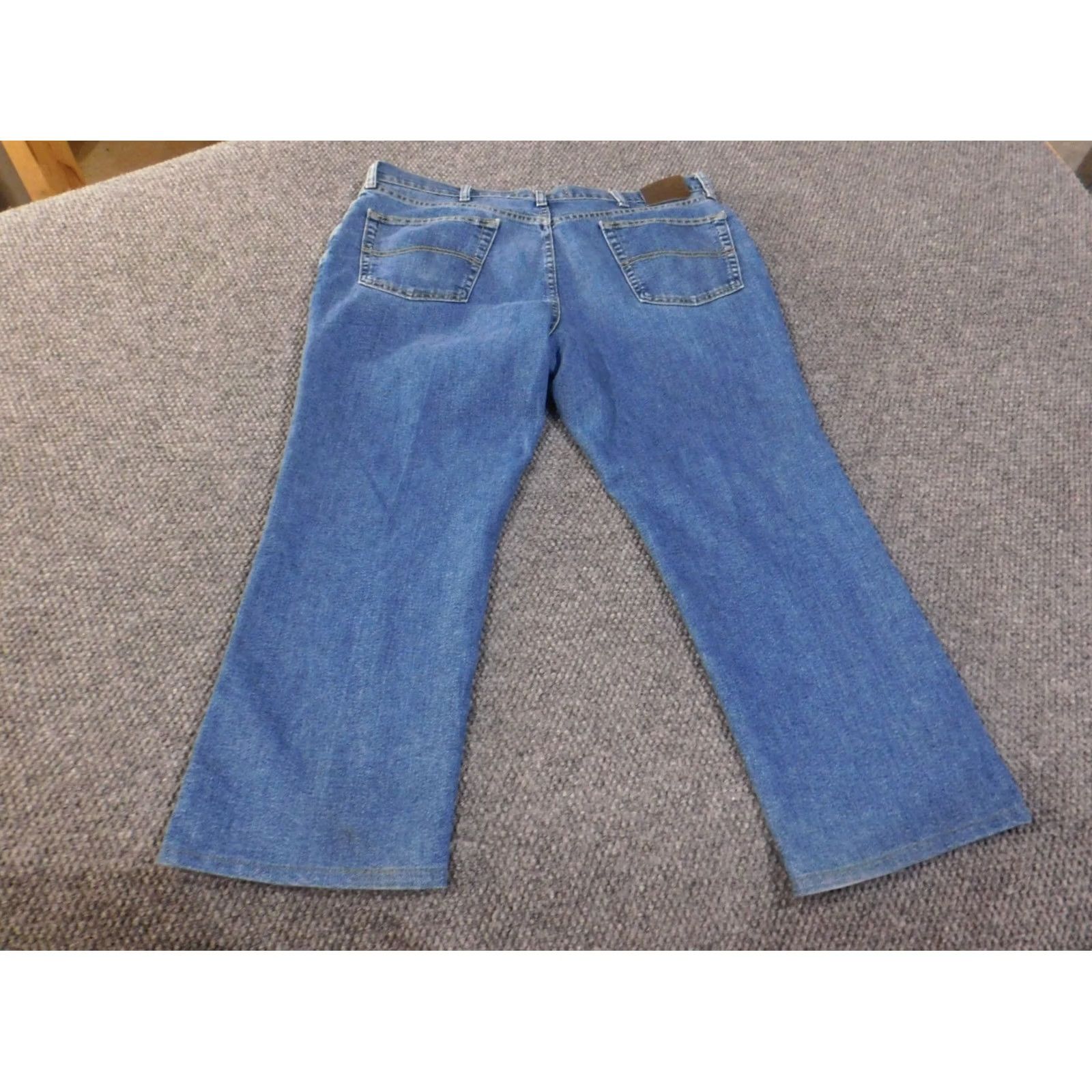 Lee Lee Jeans Mens Straight Jeans 40x30 Blue Regular Fit Denim Cotton Zip Pockets 27in Inseam Regular Rise Mid 10-12in Theme American Mens Size US 40 / EU 56 - 5 Thumbnail